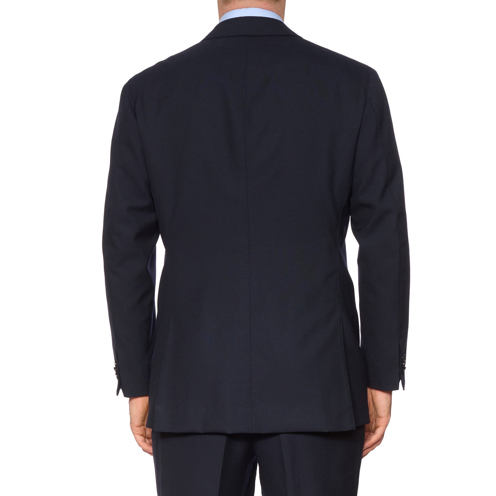 SARTORIA CIARDI Bespoke Handmade Navy Blue Wool DB Suit EU 50 NEW US 40