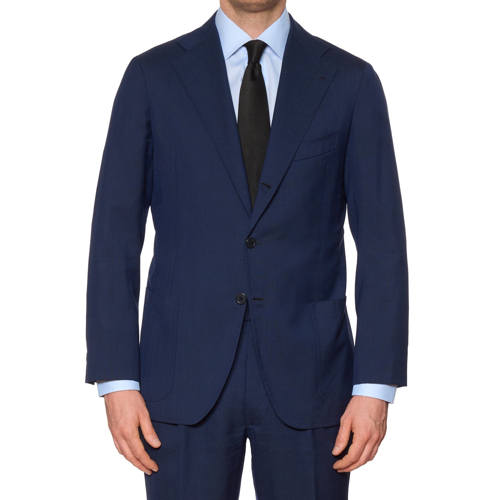 SARTORIA CIARDI Bespoke Handmade Navy Blue Wool Suit EU 50 NEW US 40