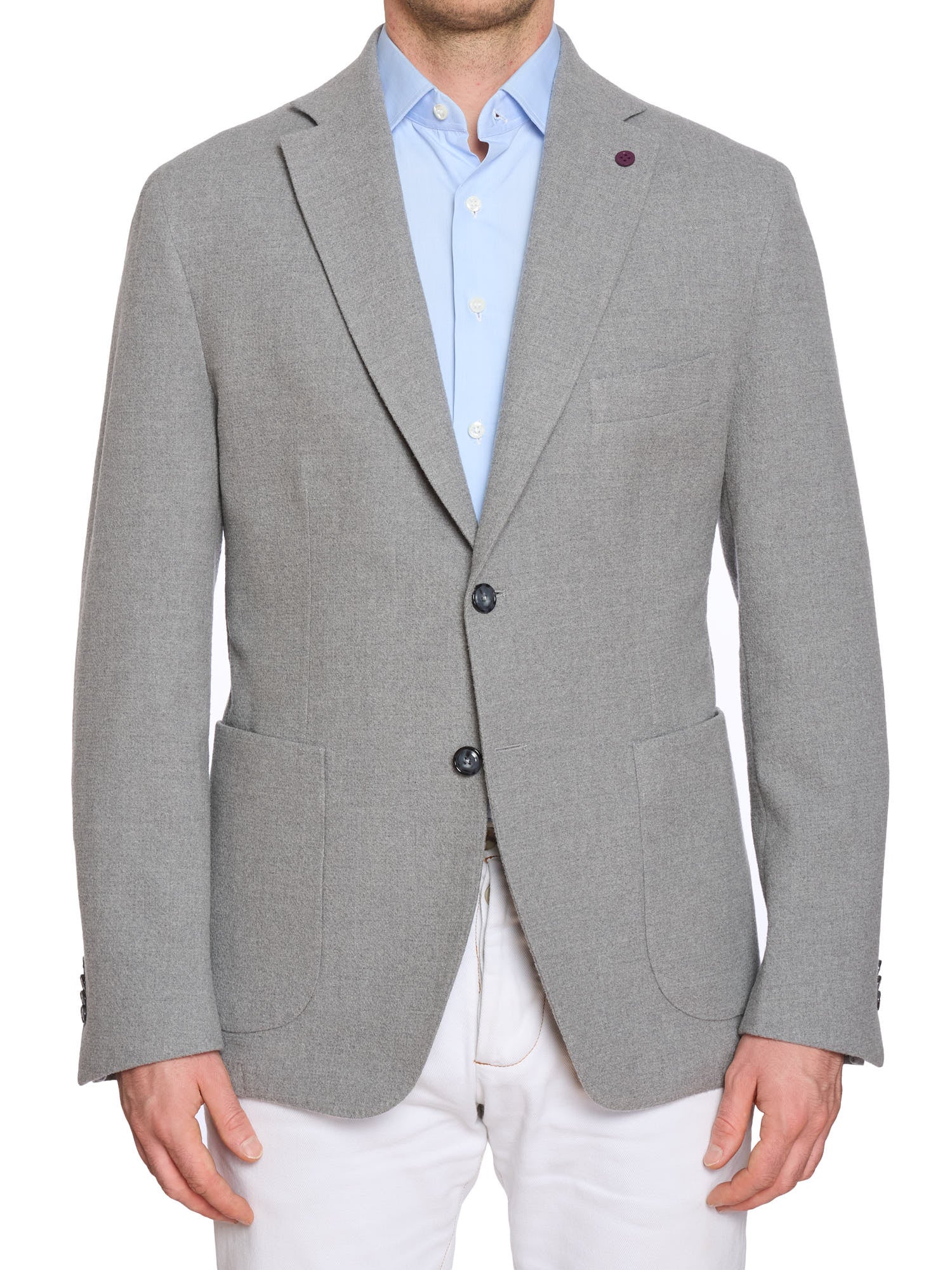 SARTORIA PARTENOPEA Gray Flannel Jacket Blazer EU 52 NEW US 42 Current Model