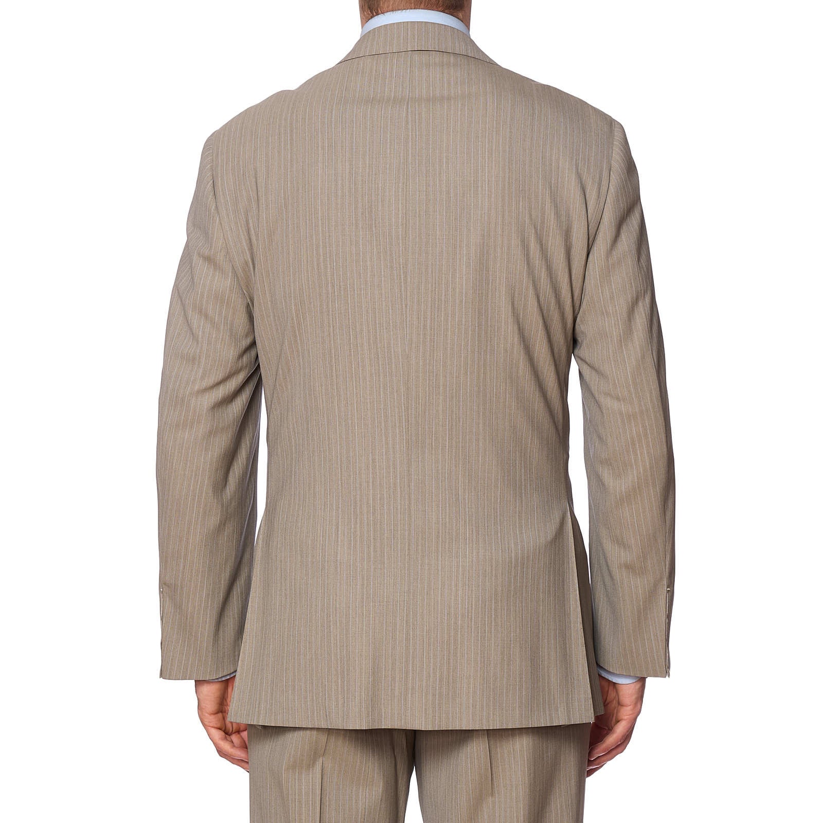 SARTORIA PARTENOPEA for VANNUCCI Beige Handmade Suit EU 54 NEW US 42-44