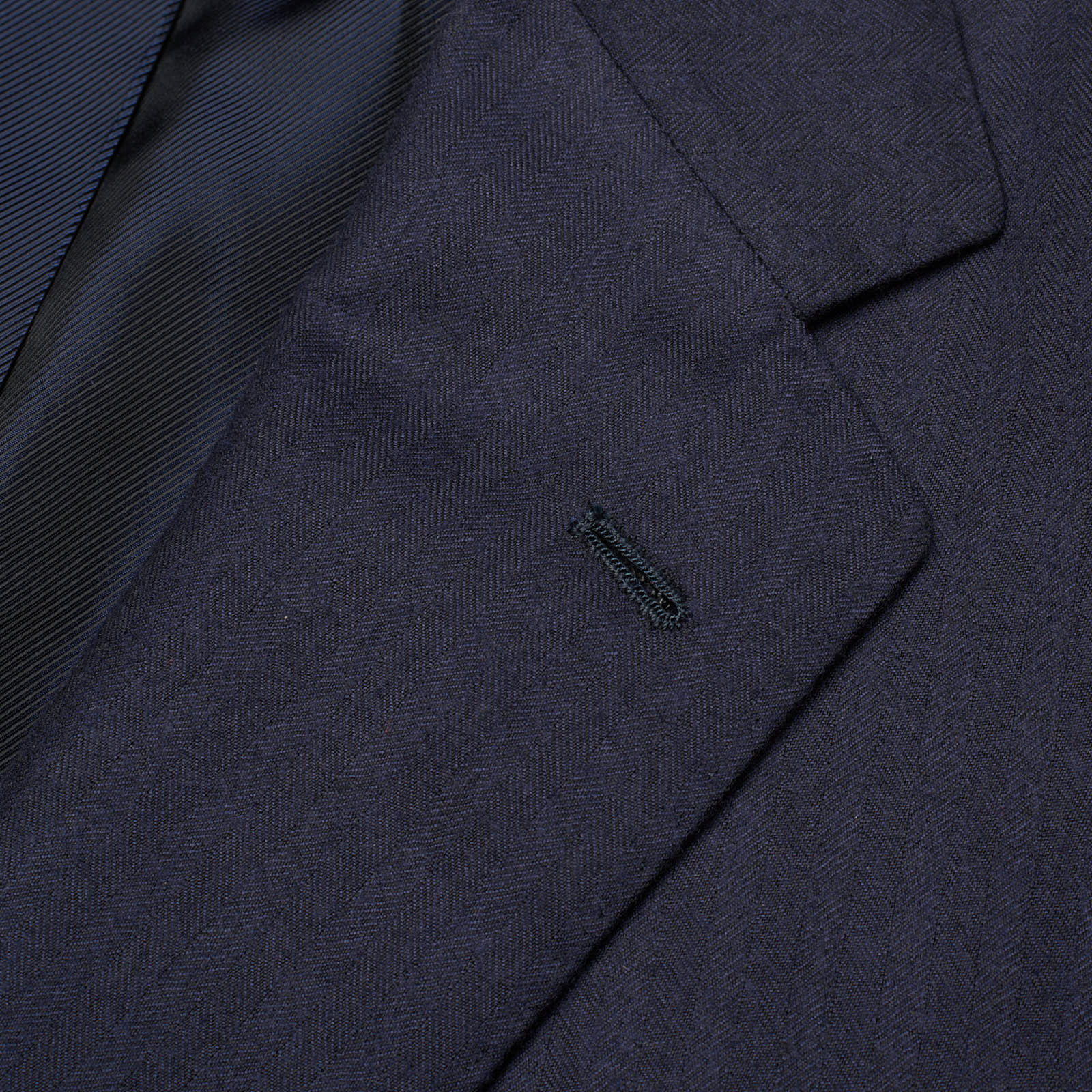 SARTORIA PARTENOPEA x VANNUCCI Handmade Blue Wool-Cashmere Suit EU 56 US 44