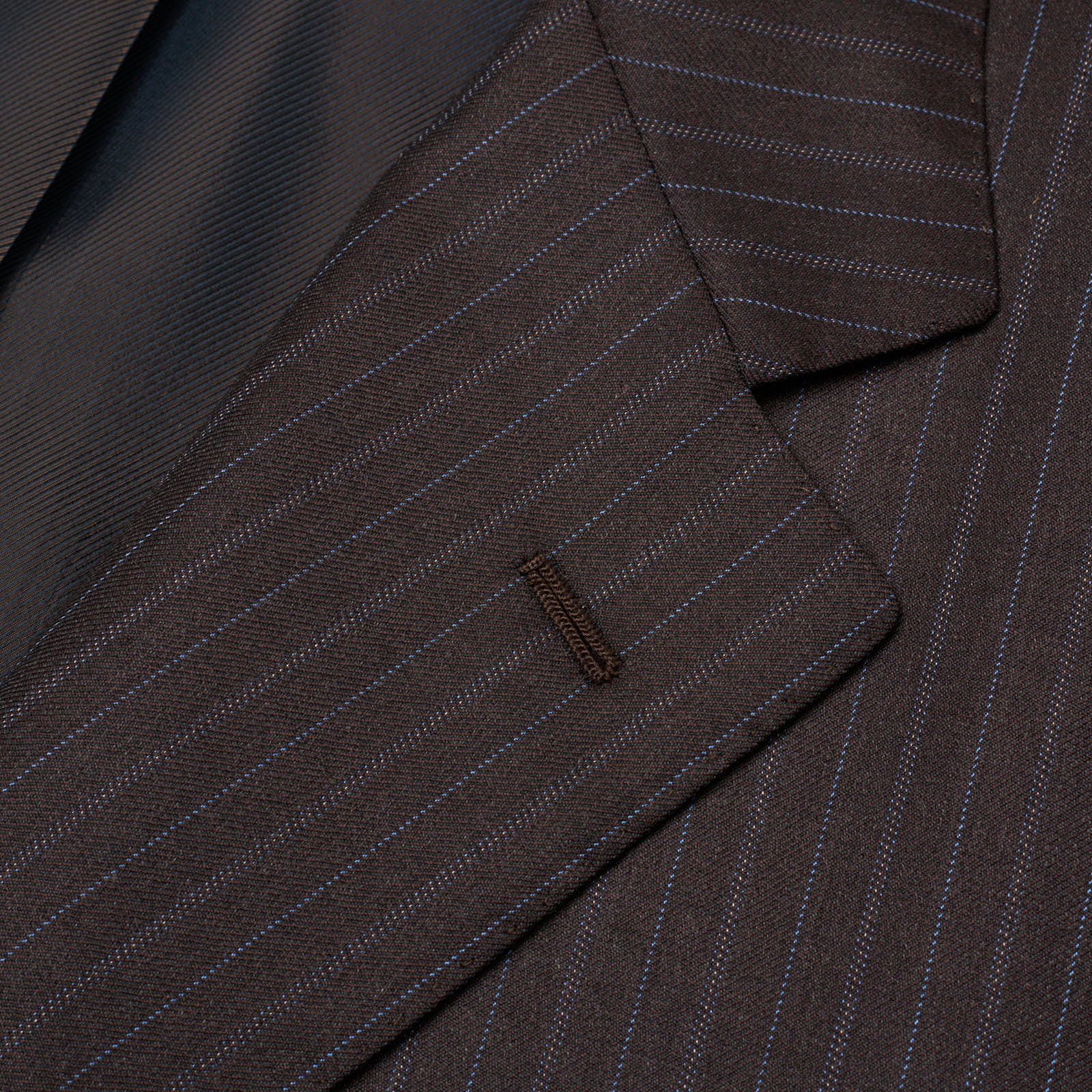 SARTORIA PARTENOPEA for VANNUCCI Brown Wool Handmade Suit EU 56 NEW US 46