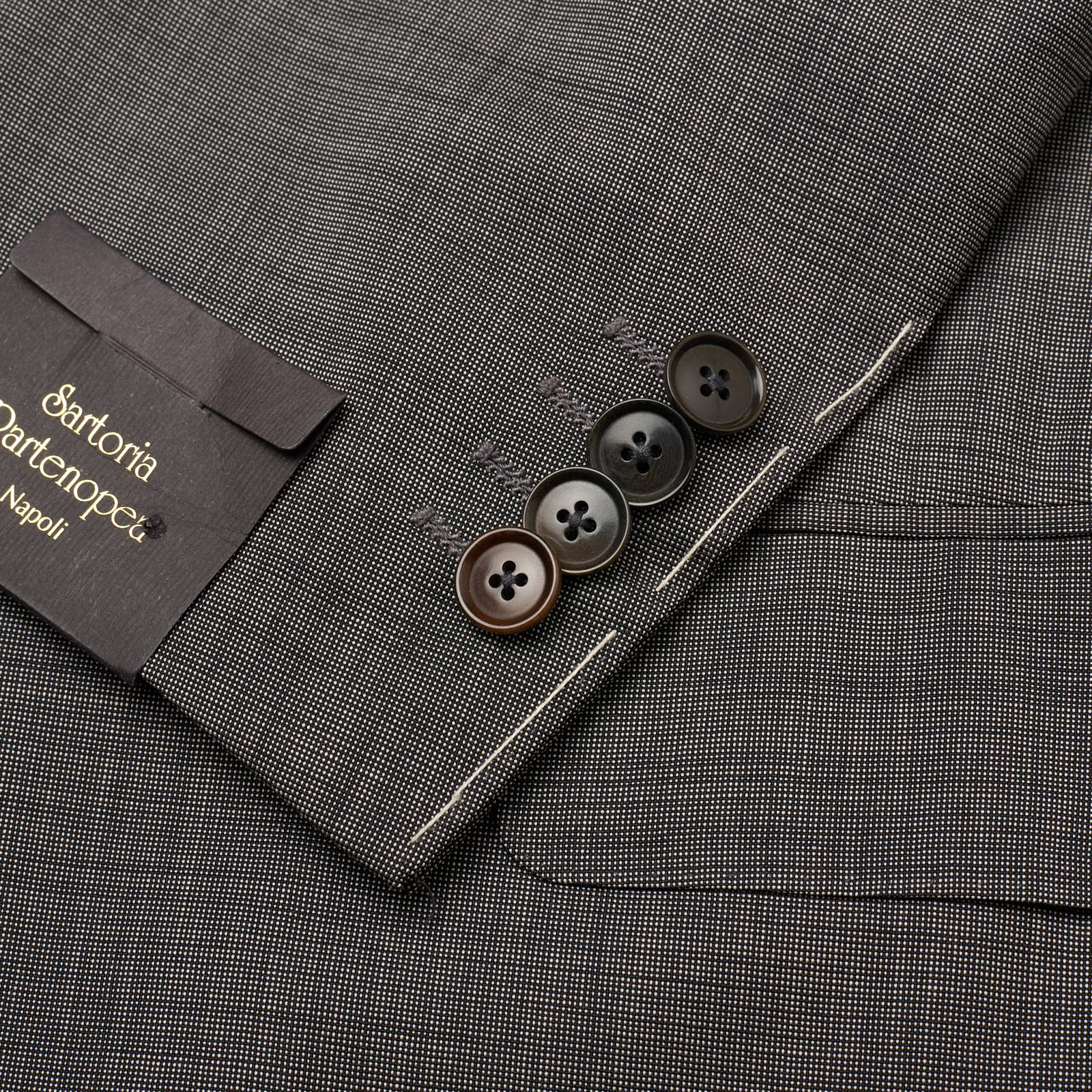 SARTORIA PARTENOPEA x VANNUCCI Gray Wool-Mohair Handmade Suit EU 52 NEW US 42