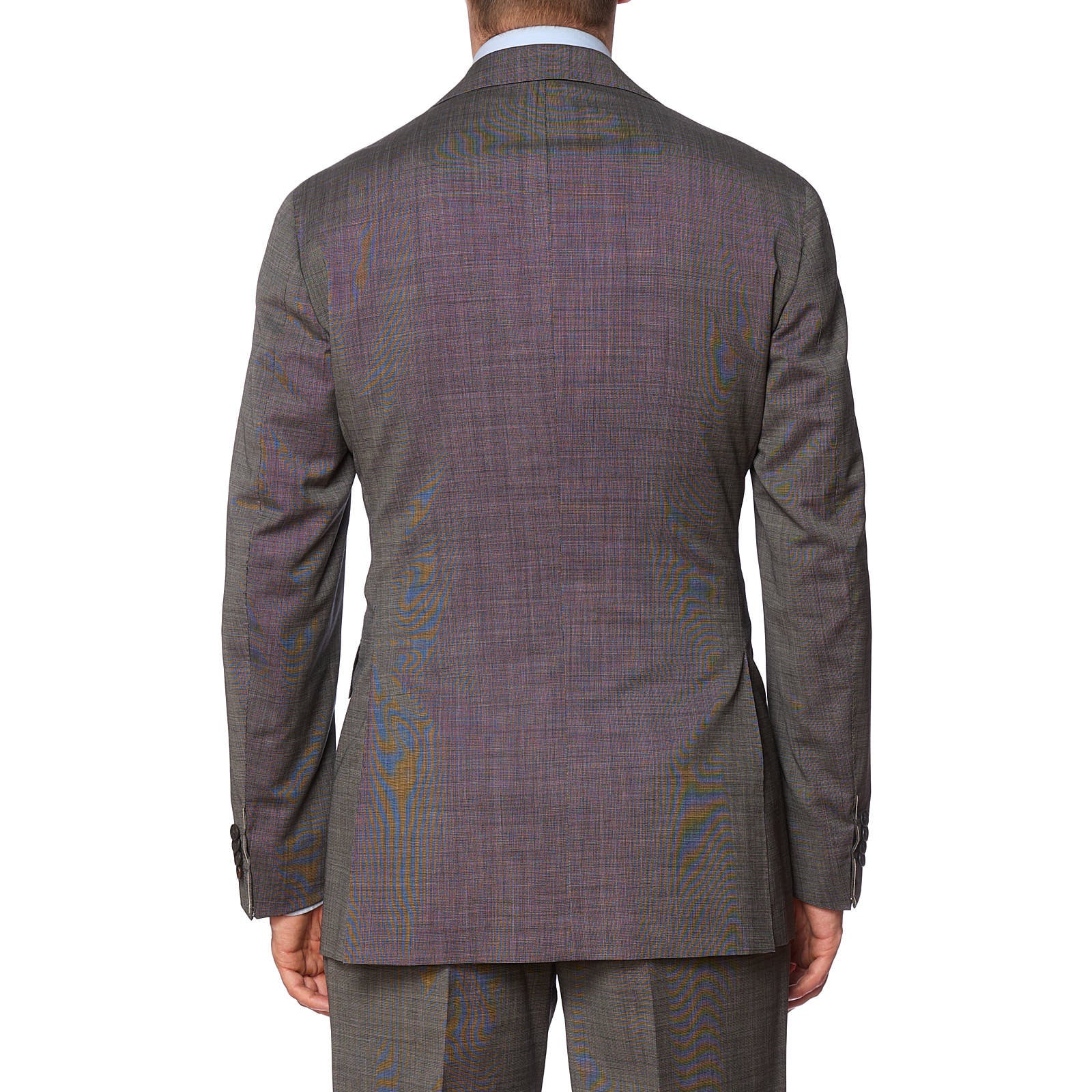 SARTORIA PARTENOPEA x VANNUCCI Gray Wool-Mohair Handmade Suit EU 52 NEW US 42