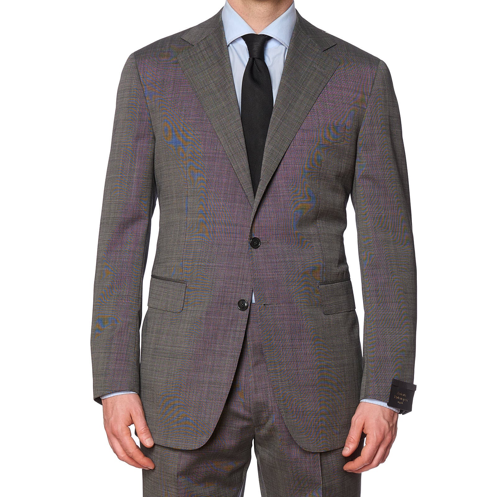 SARTORIA PARTENOPEA x VANNUCCI Gray Wool-Mohair Handmade Suit EU 52 NEW US 42