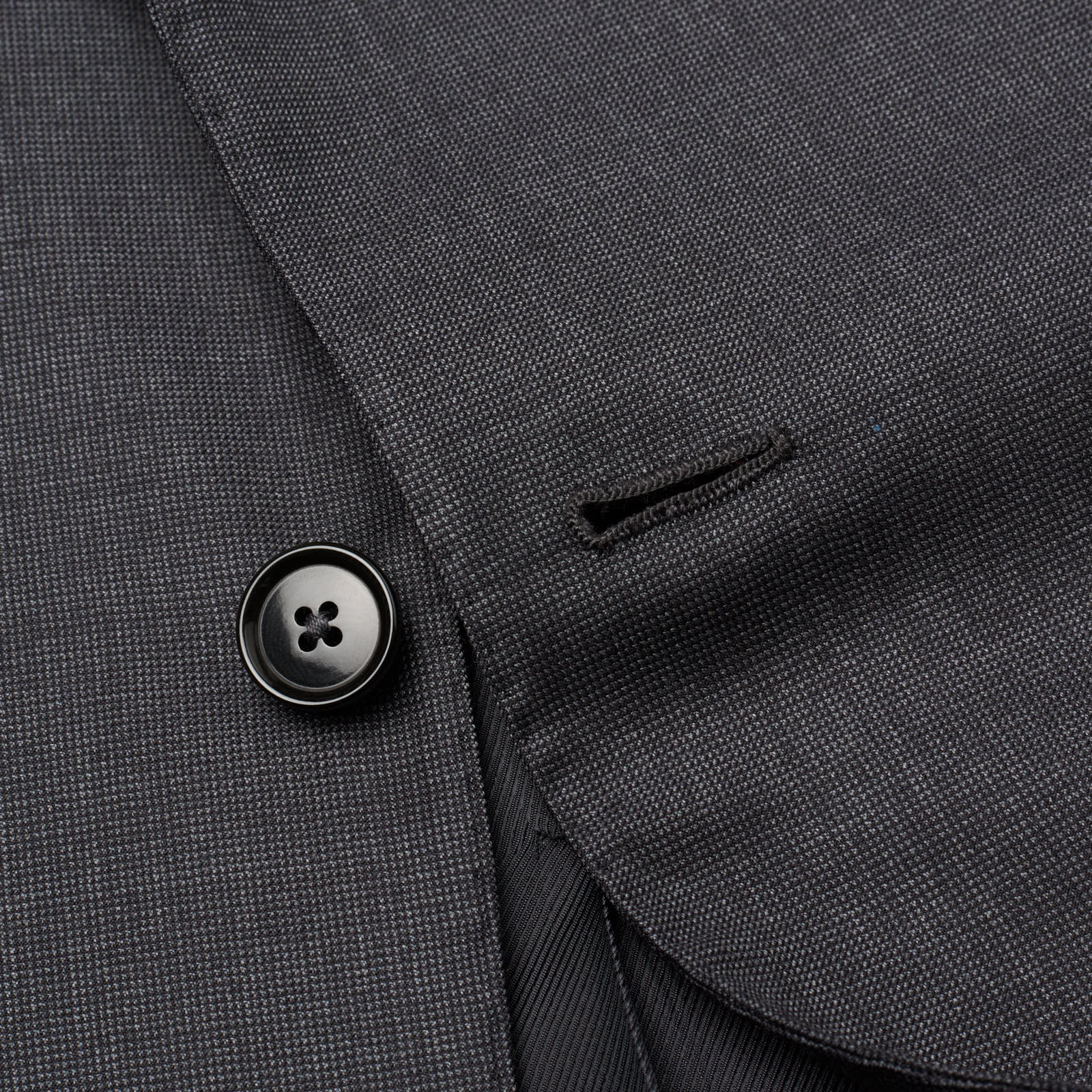 SARTORIA PARTENOPEA for VANNUCCI Gray Birdseye Wool Suit EU 56 NEW US 46