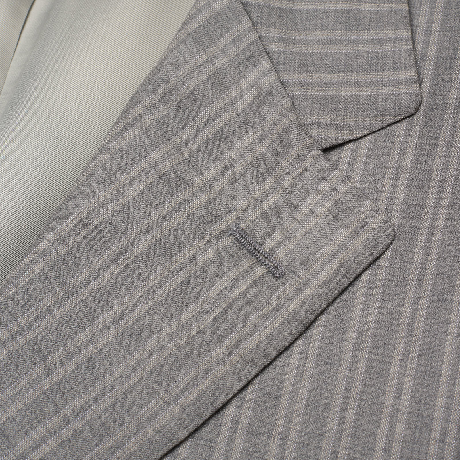 SARTORIA PARTENOPEA for VANNUCCI Gray Wool Handmade Suit EU 52 NEW US 42