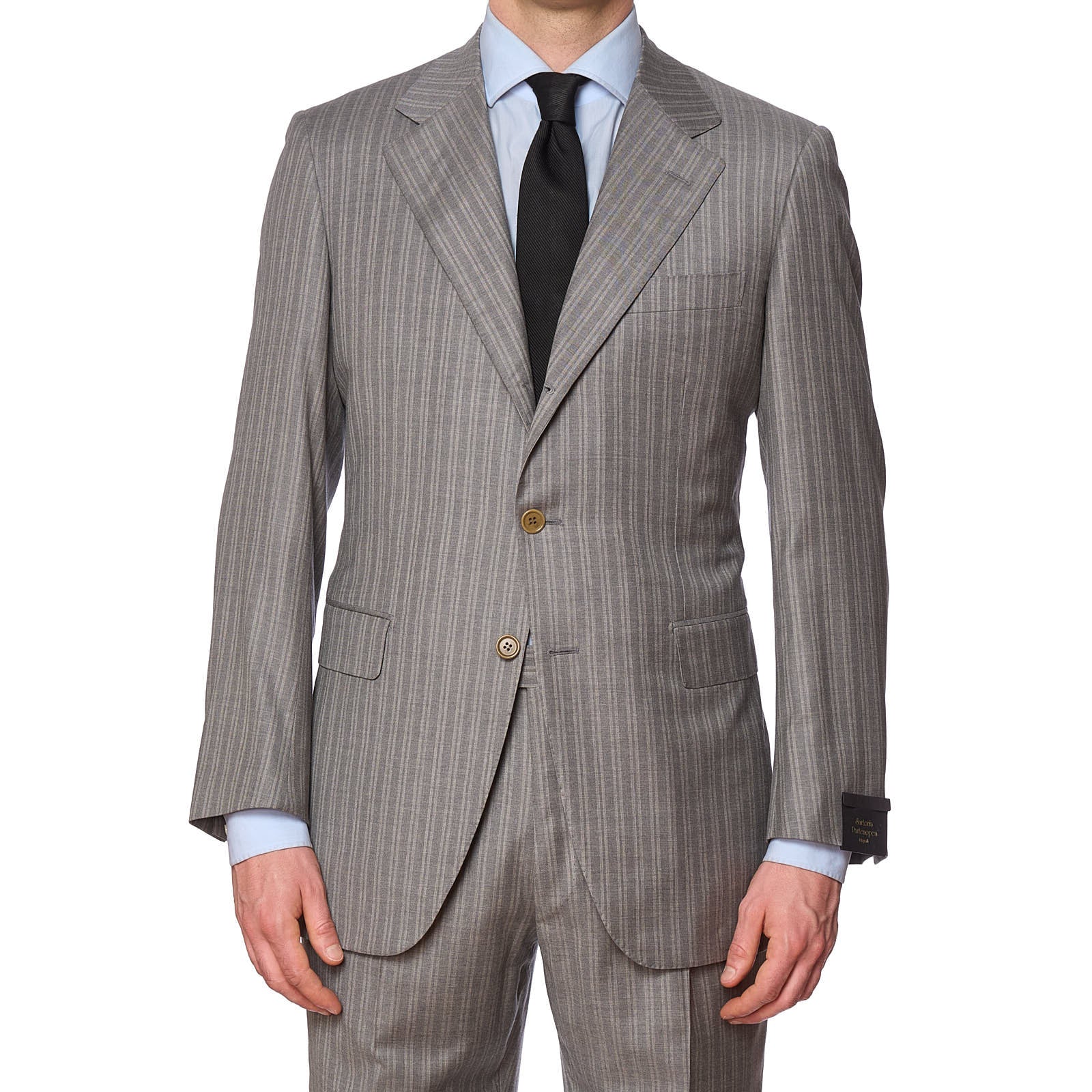 SARTORIA PARTENOPEA for VANNUCCI Gray Wool Handmade Suit EU 52 NEW US 42