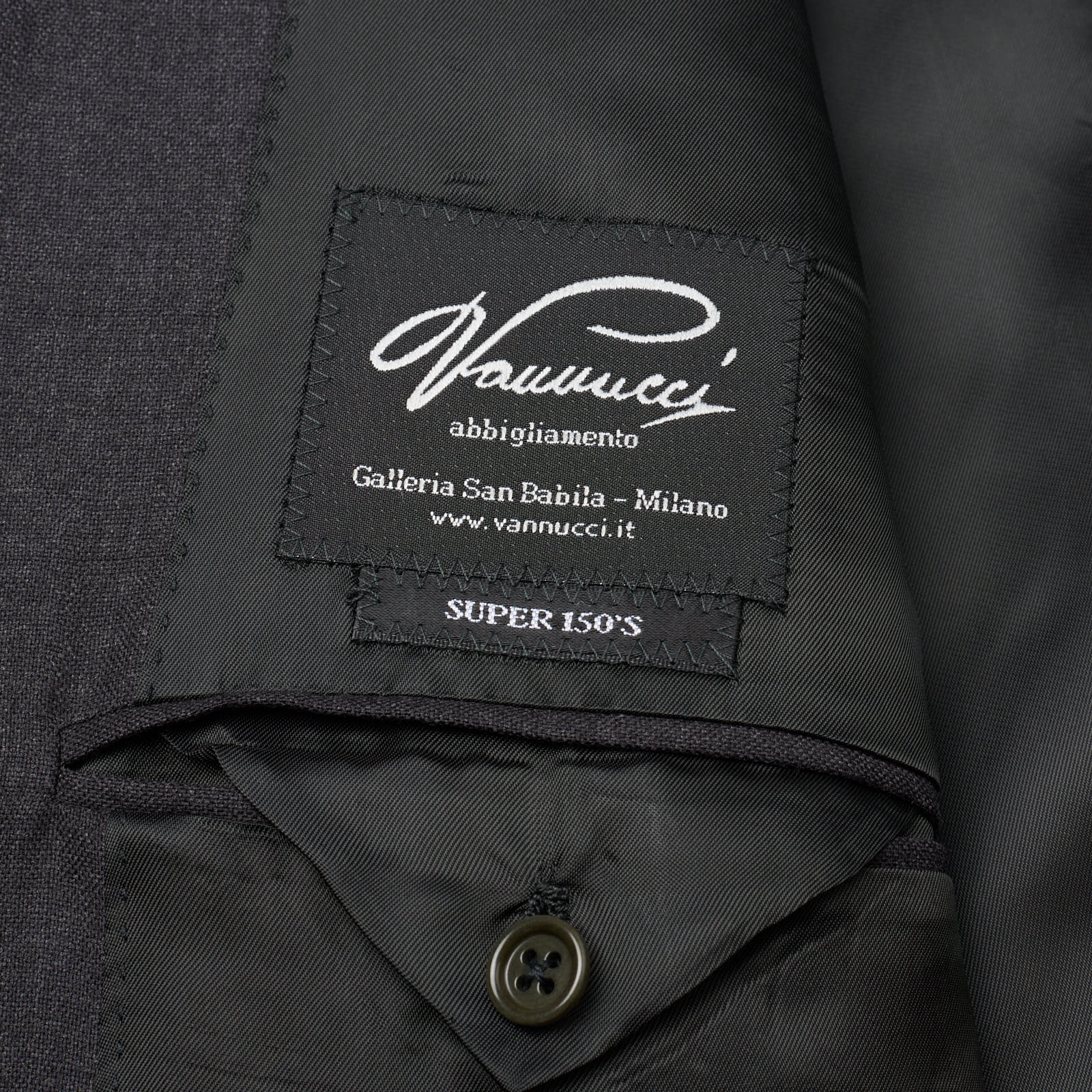 SARTORIA PARTENOPEA Gray Wool Super 150's Suit EU 56 NEW US 44