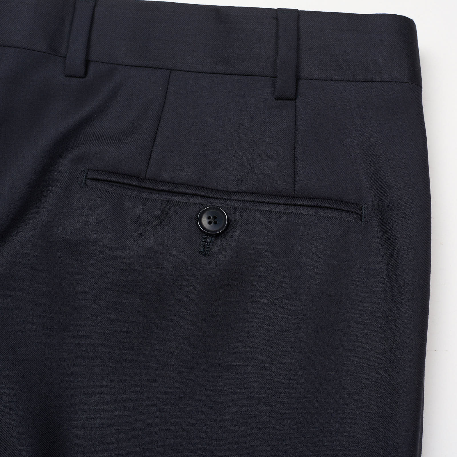 SARTORIA PARTENOPEA Handmade Navy Blue Wool Dress Pants EU 54 NEW US 36