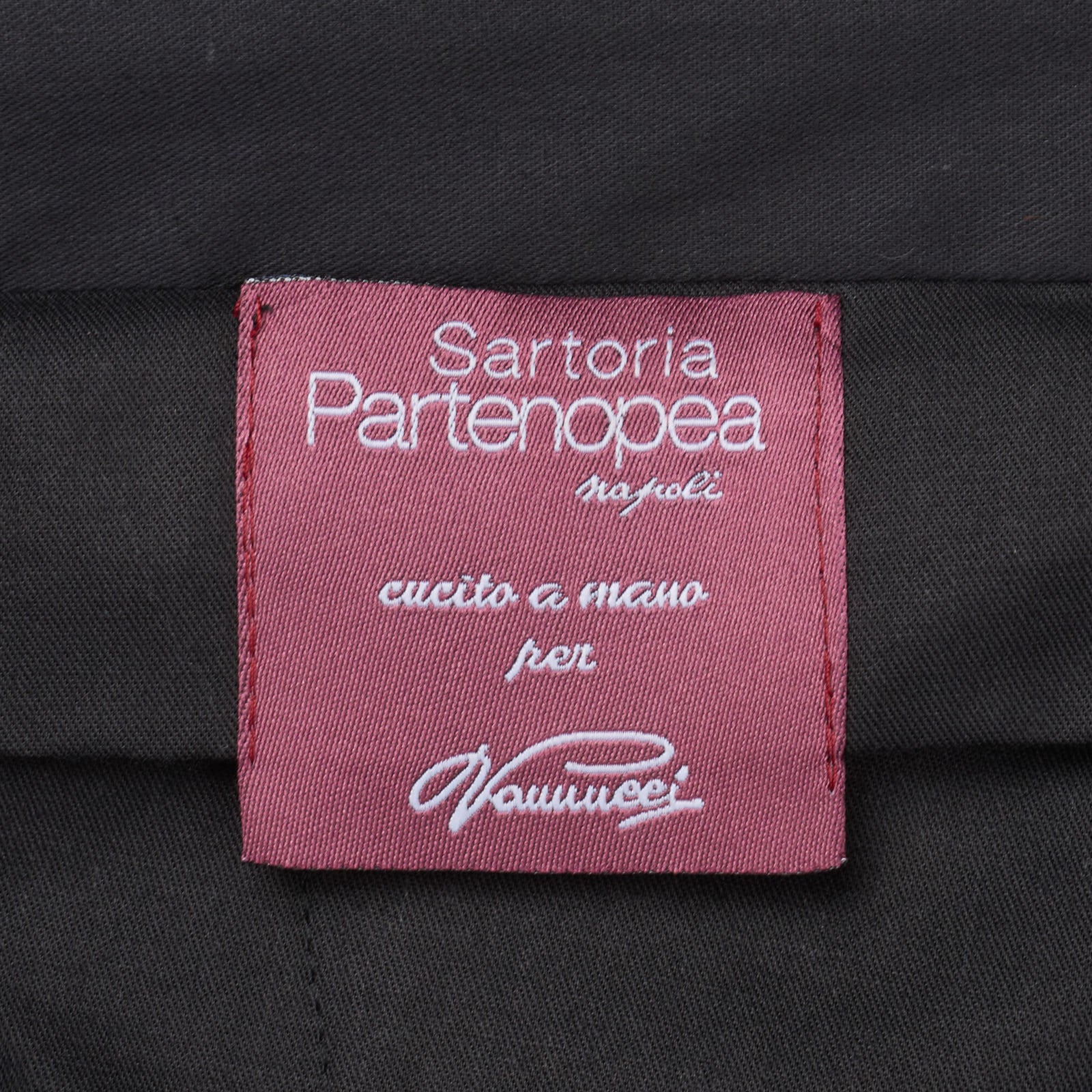 SARTORIA PARTENOPEA Handmade Black Super 120's Tuxedo Pants EU 60 NEW US 44