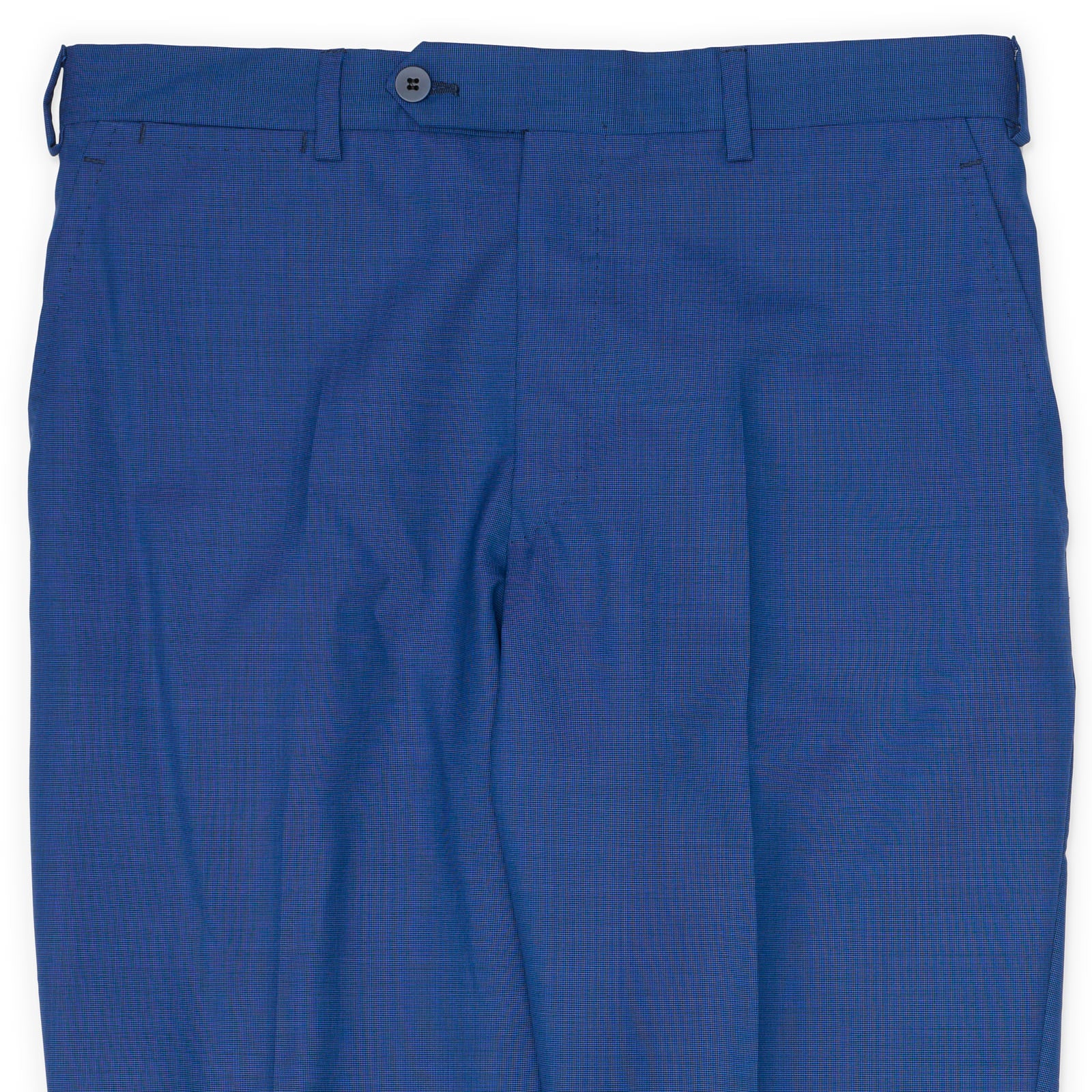 SARTORIA PARTENOPEA Handmade Royal Blue Wool Dress Pants EU 46 NEW US 30