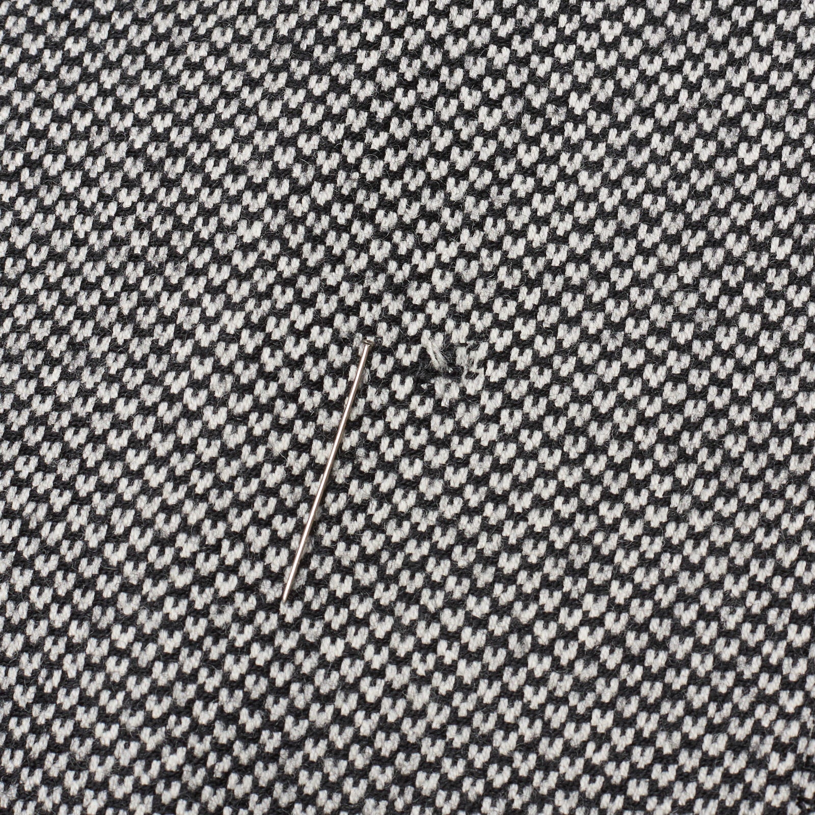 SARTORIA SOLITO Handmade Bespoke Black-White Geometric Flannel Wool Jacket EU 48 US 38