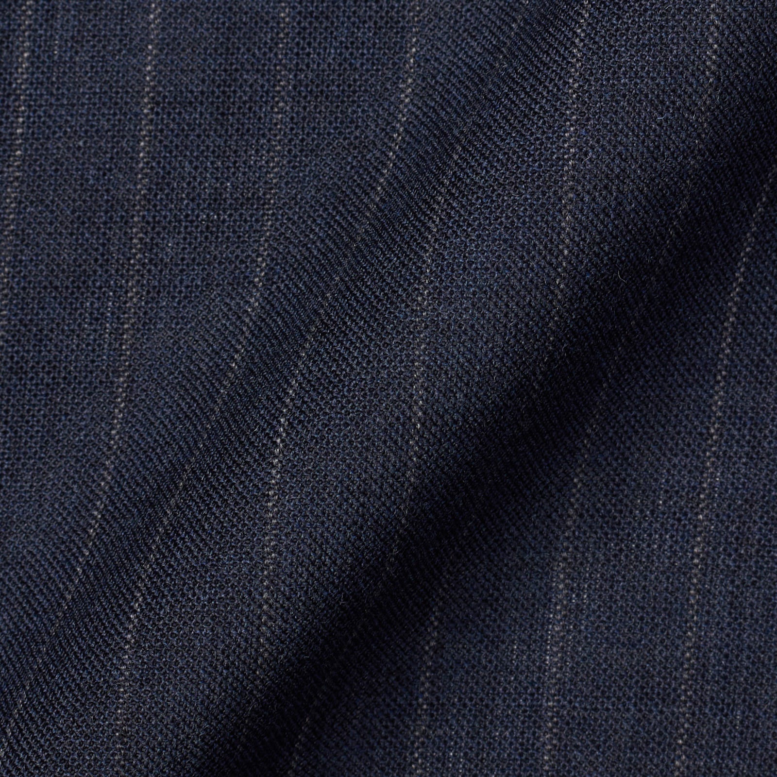 SARTORIA SOLITO Handmade Bespoke Blue Pinstripe Wool-Mohair Suits EU 48 US 38