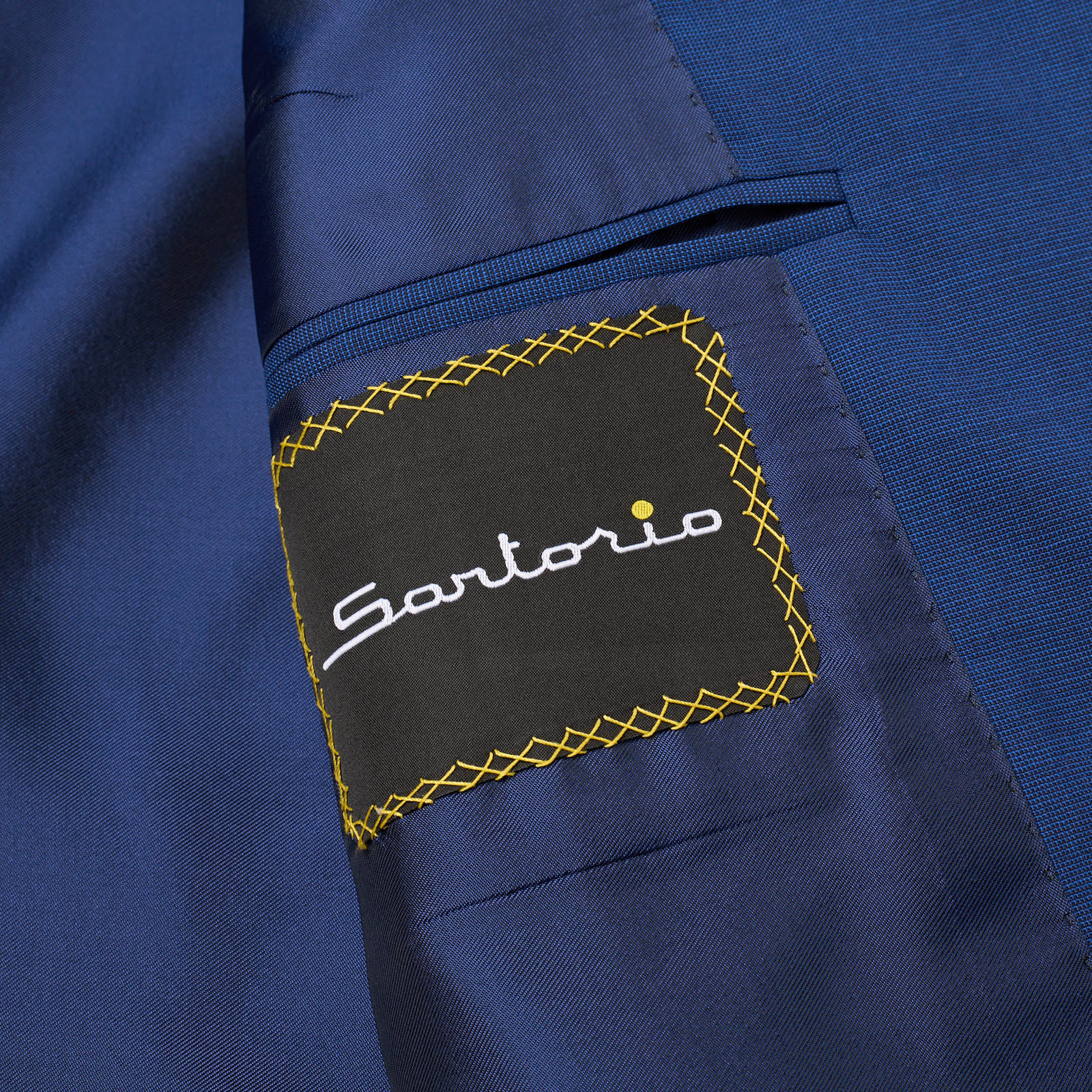 SARTORIO Napoli Blue Virgin Wool Super 140's Suit EU 46 NEW US 36