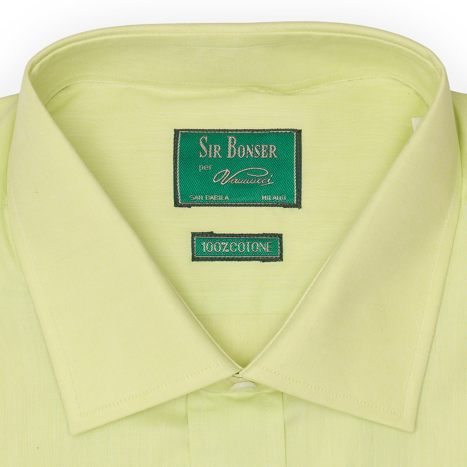 SIR BONSER for Vannucci Mint Green Cotton Dress Shirt EU 44 NEW US 17.5