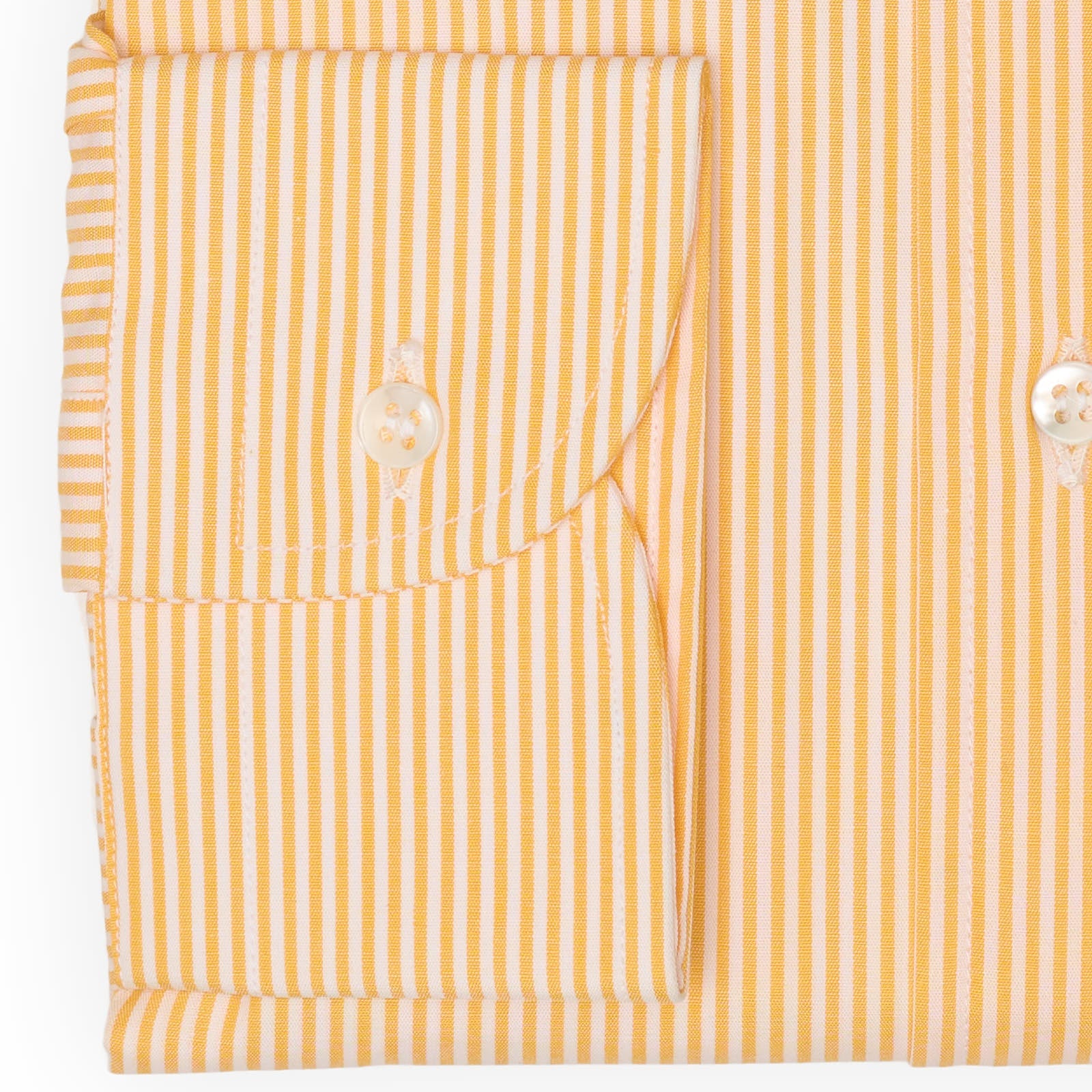 SIR BONSER for Vannucci Orange Striped Cotton Dress Shirt EU 39 NEW US 15.5