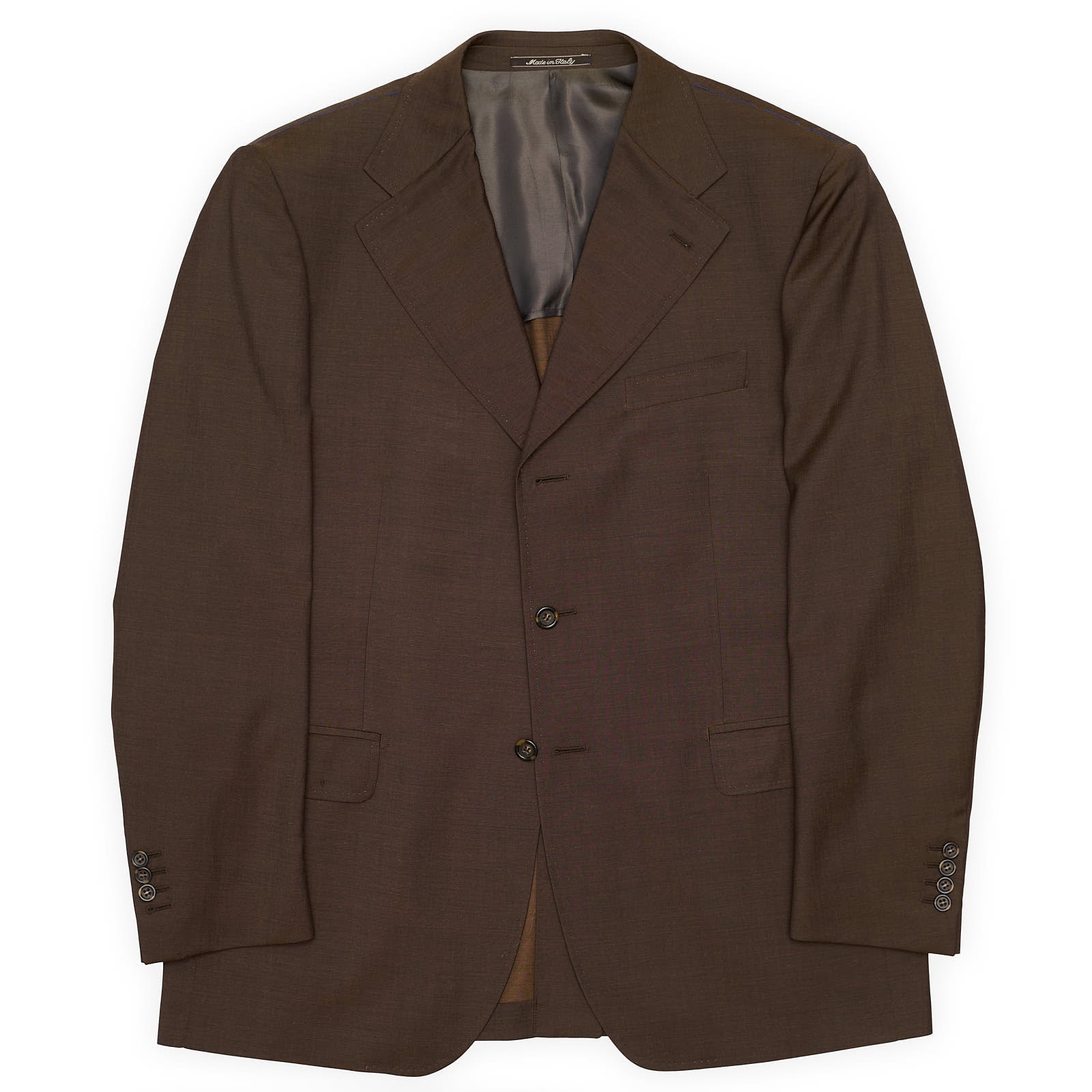 STUVARD MOOIS Brown Wool Super 100's Suit EU 56 NEW US 44 46