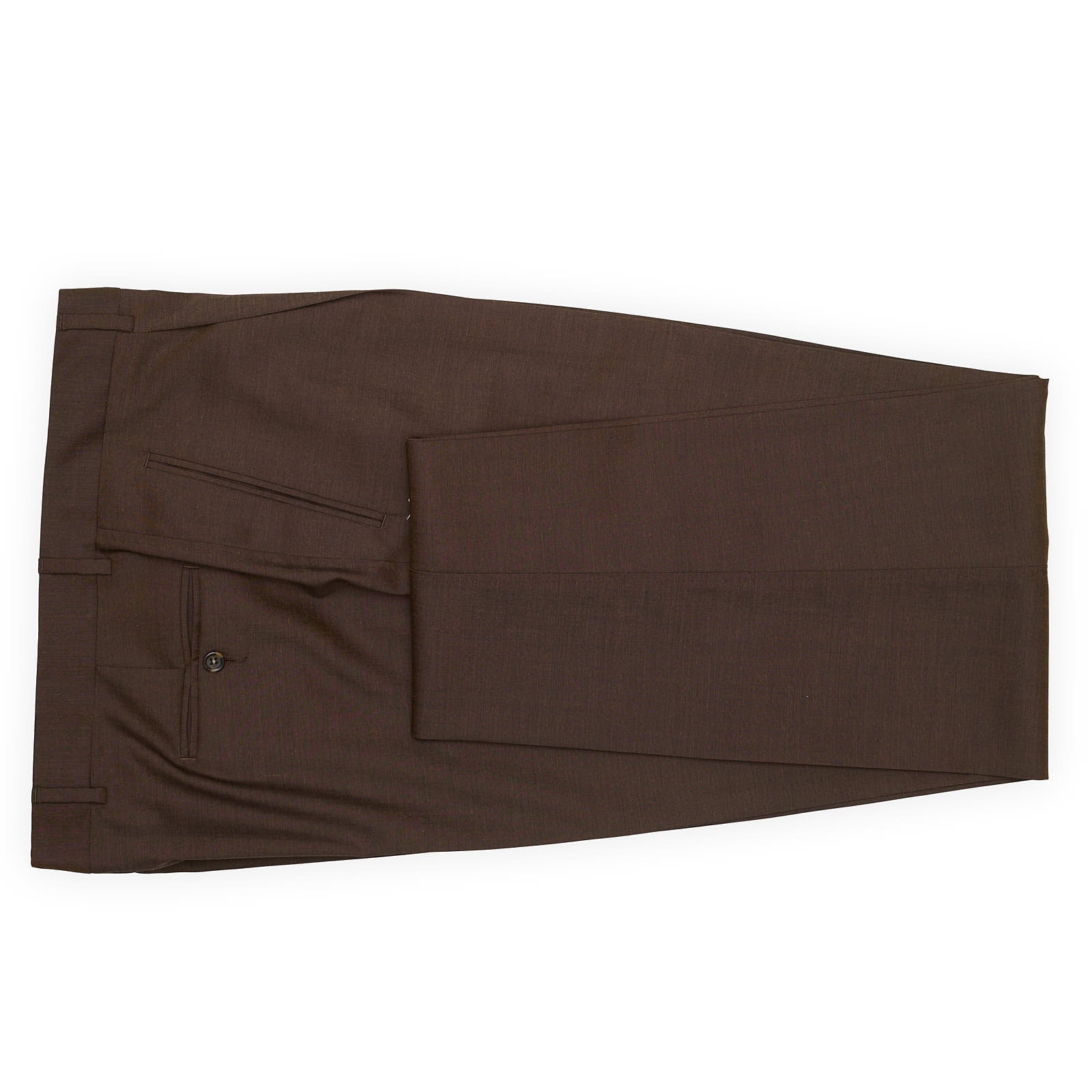 STUVARD MOOIS Brown Wool Super 100's Suit EU 56 NEW US 44 46