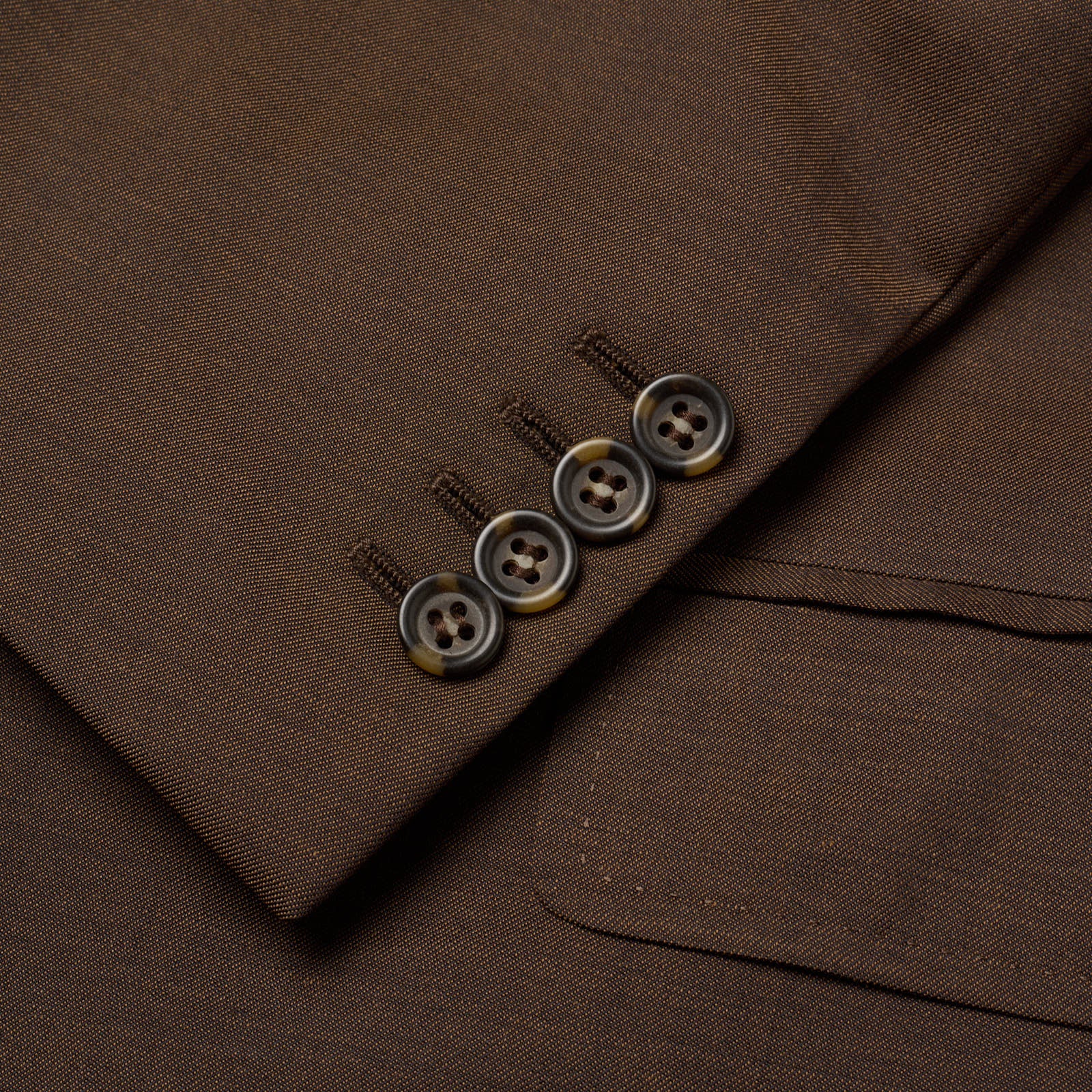 STUVARD MOOIS Brown Wool Super 100's Suit EU 56 NEW US 44 46