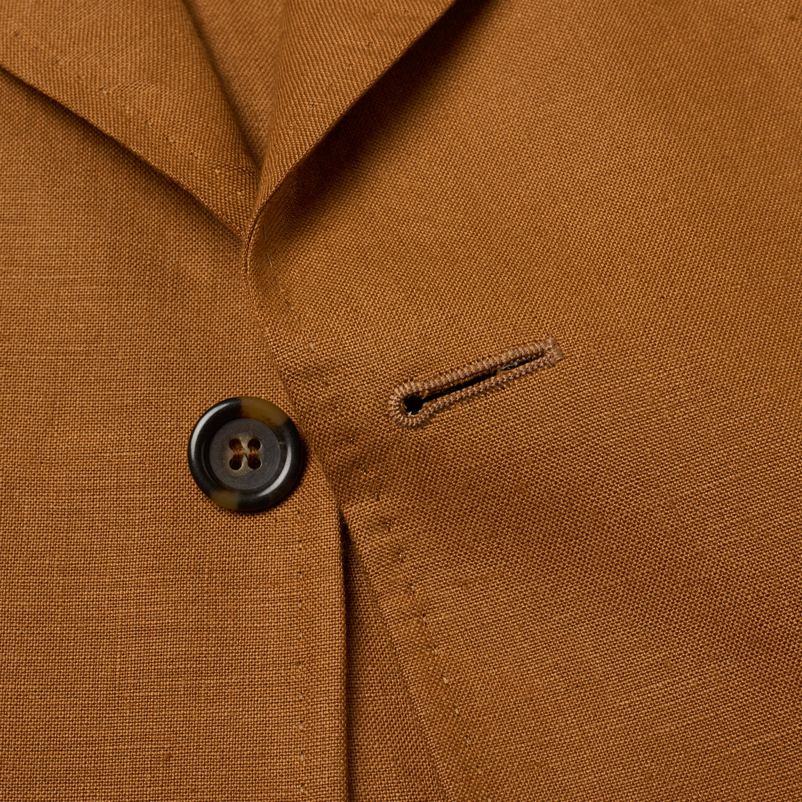 STUVARD MOOIS Caramel Color Irish Linen Suit EU 56 NEW US 46