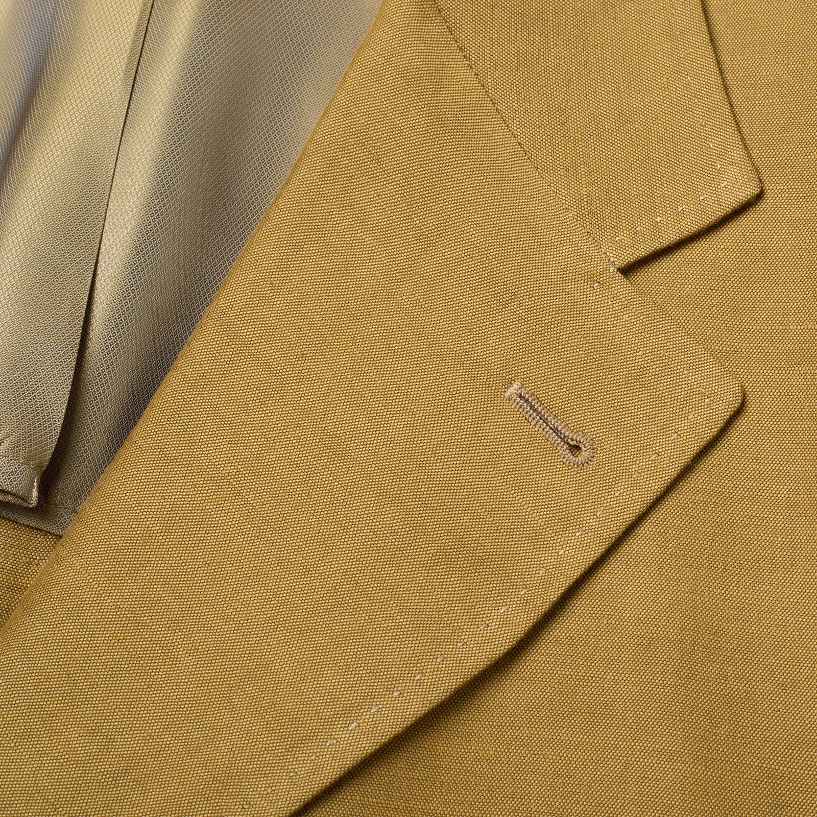 STUVARD MOOIS Tan Linen-Silk Suit EU 56 NEW US 44 46