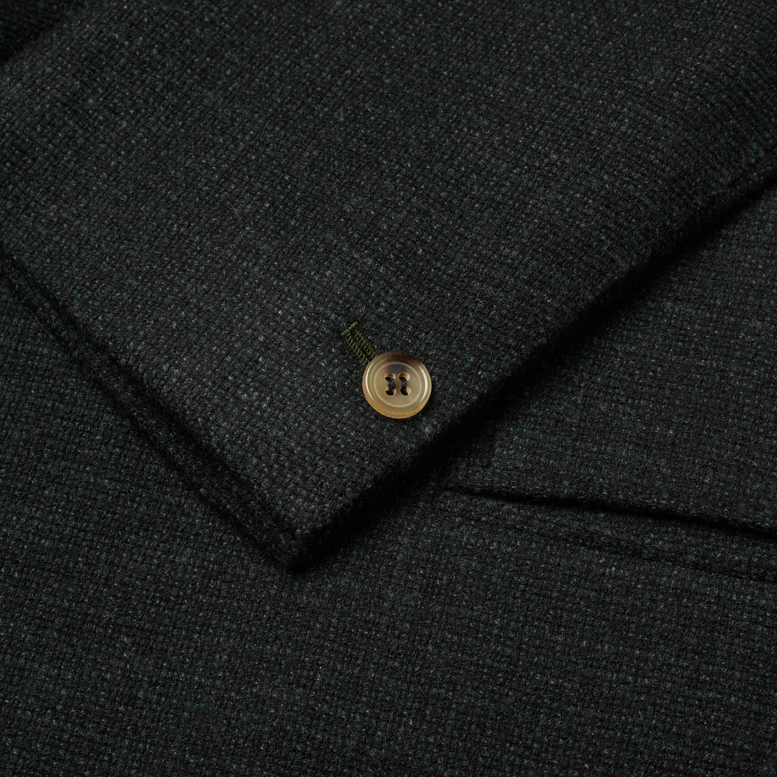 Sartoria CHIAIA Bespoke Handmade Dark Gray Wool Jacket US 42 44