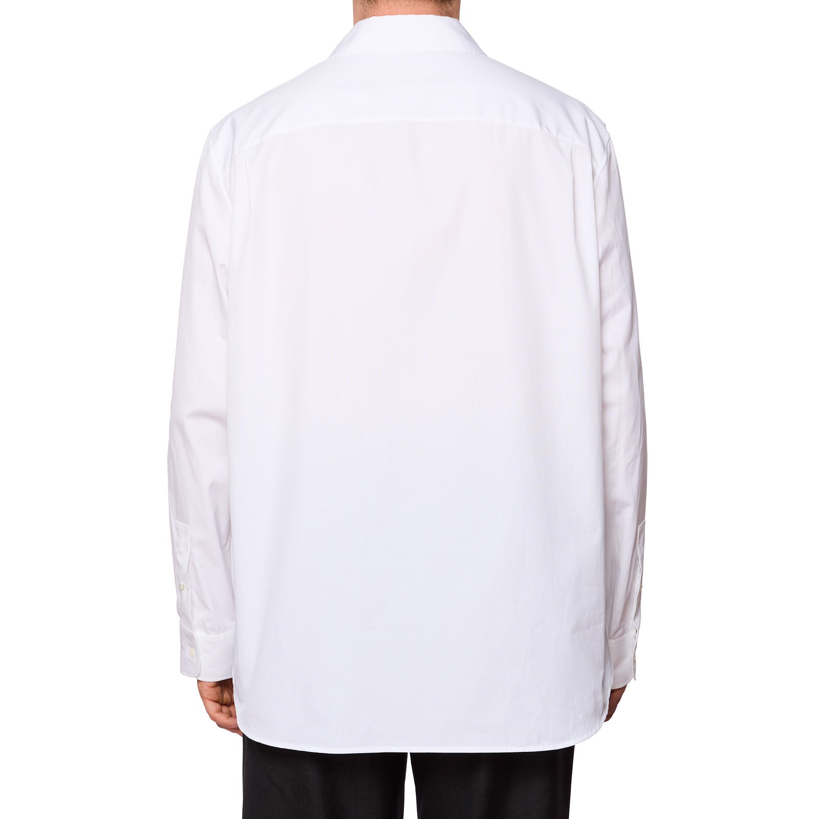 THE ROW White Cotton Poplin Dress Shirt NEW US L