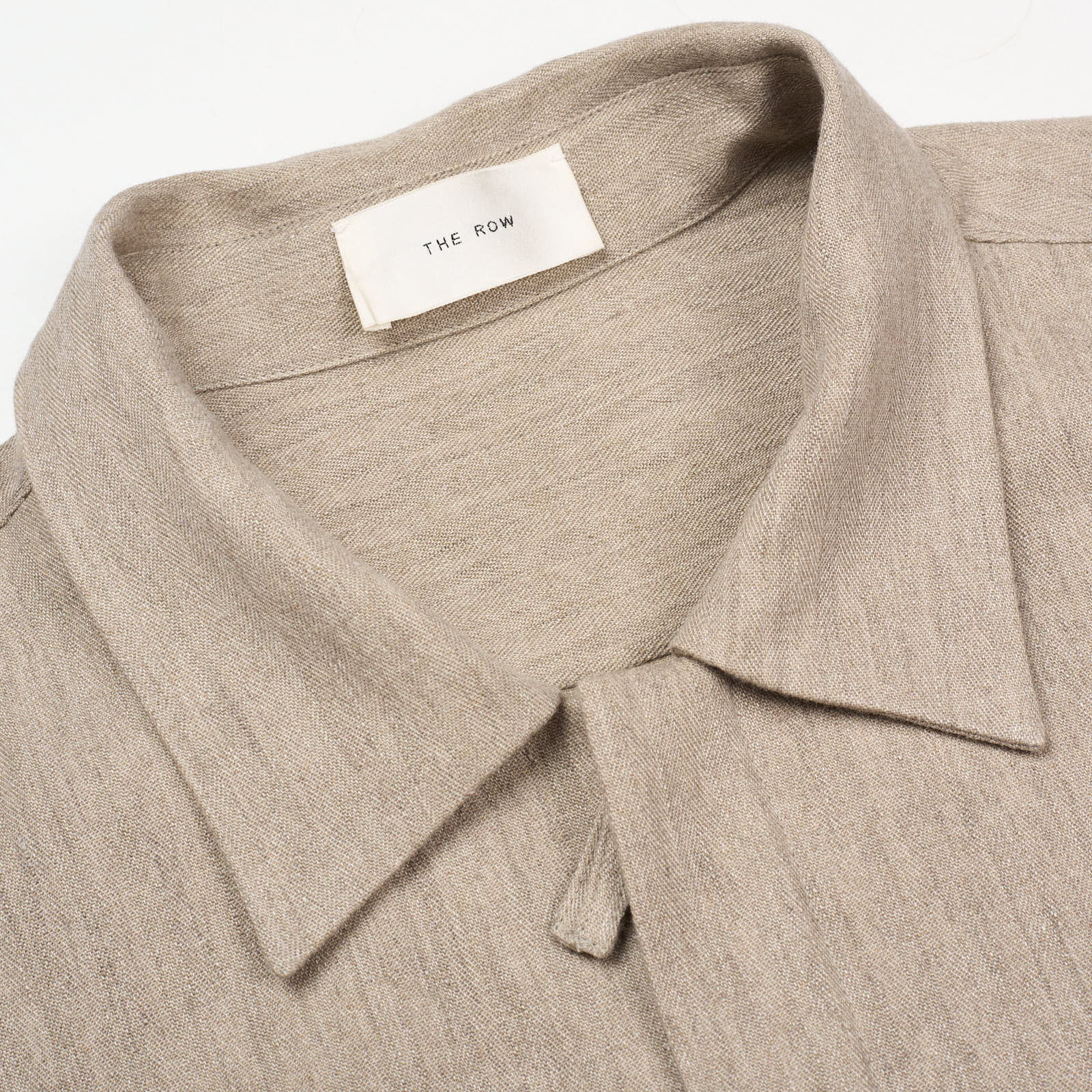 THE ROW "Amoneto" Beige Linen-Cashmere Jacket Overshirt NEW US L