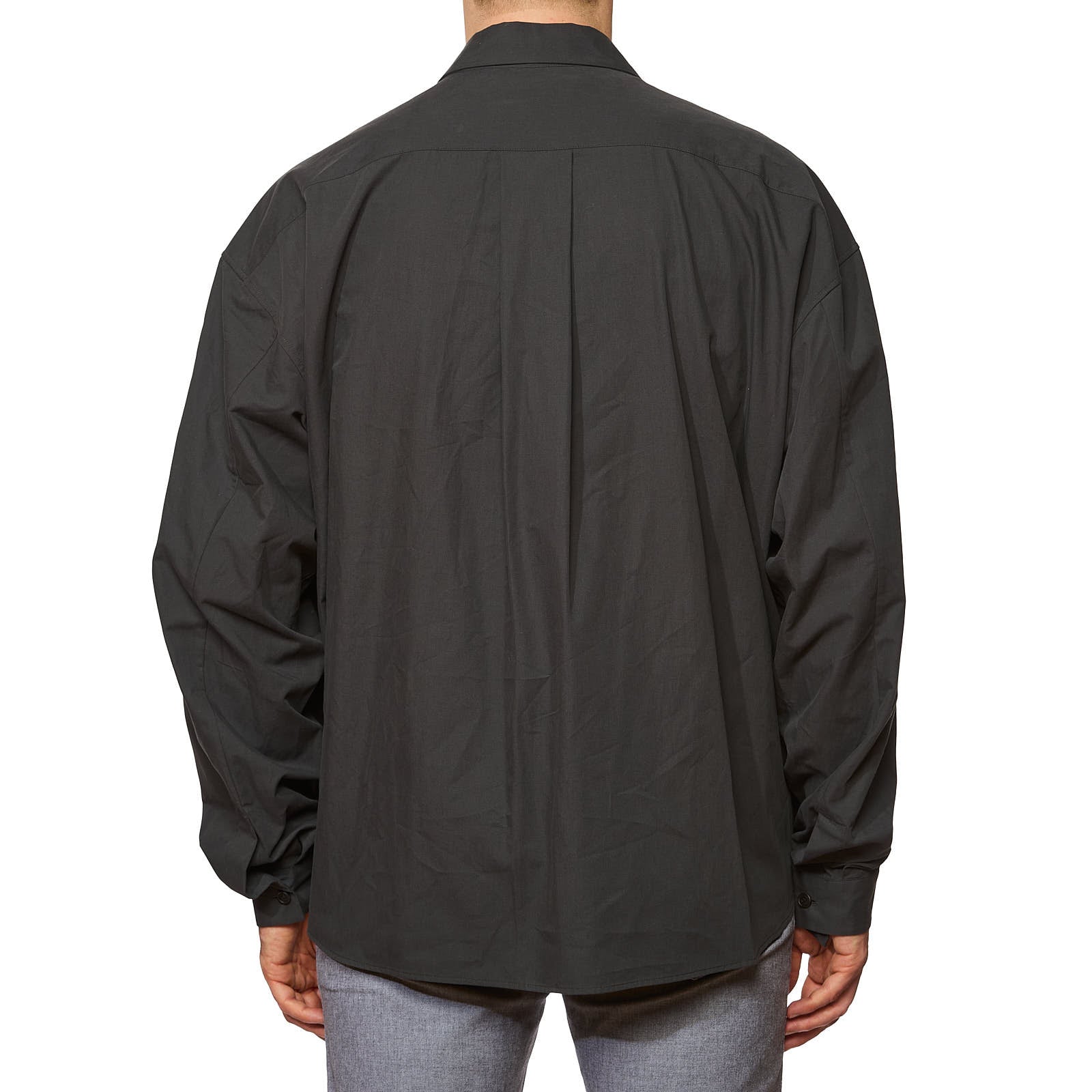 THE ROW "Amoneto" Black Poplin Cotton Jacket Overshirt NEW US L