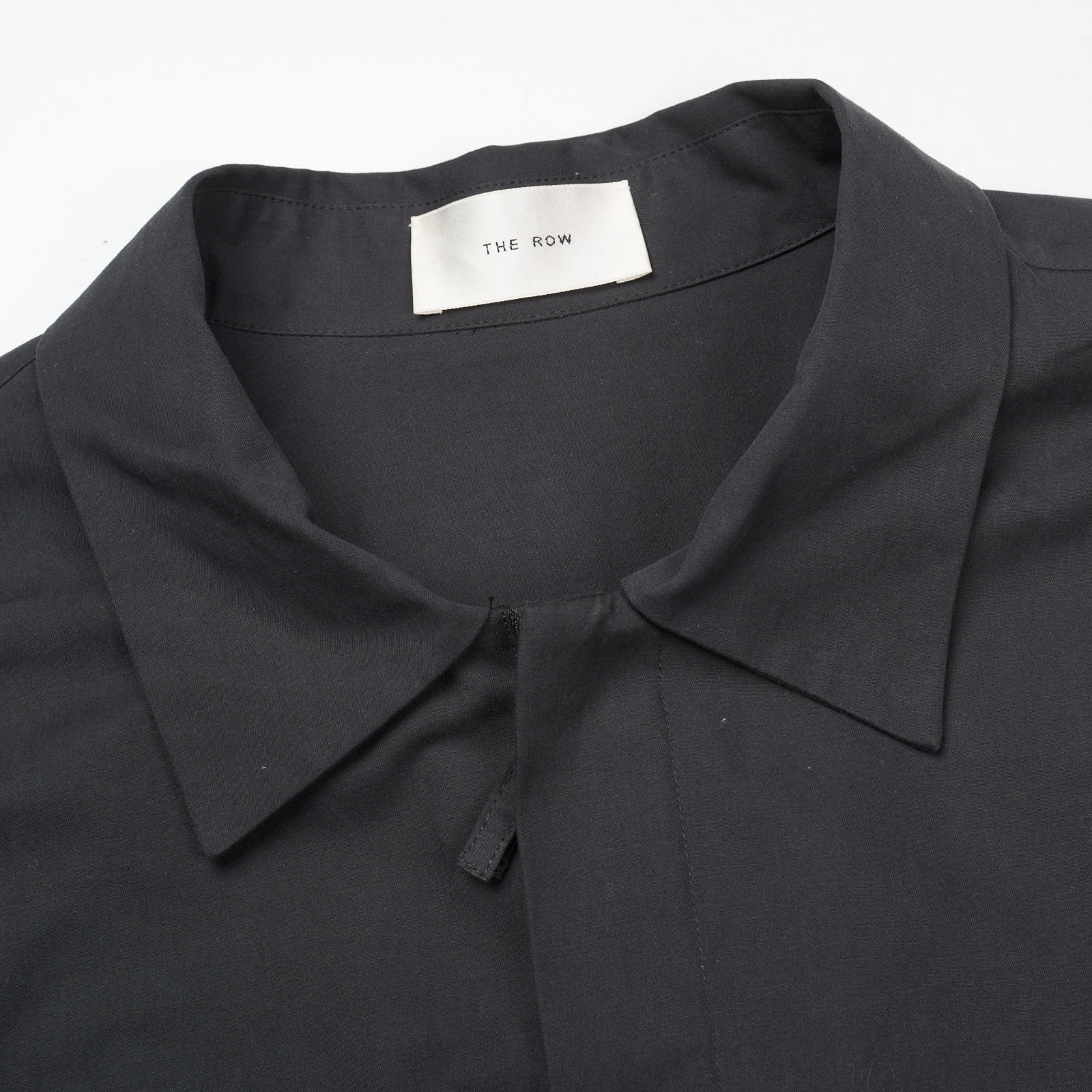 THE ROW "Amoneto" Black Poplin Cotton Jacket Overshirt NEW US L