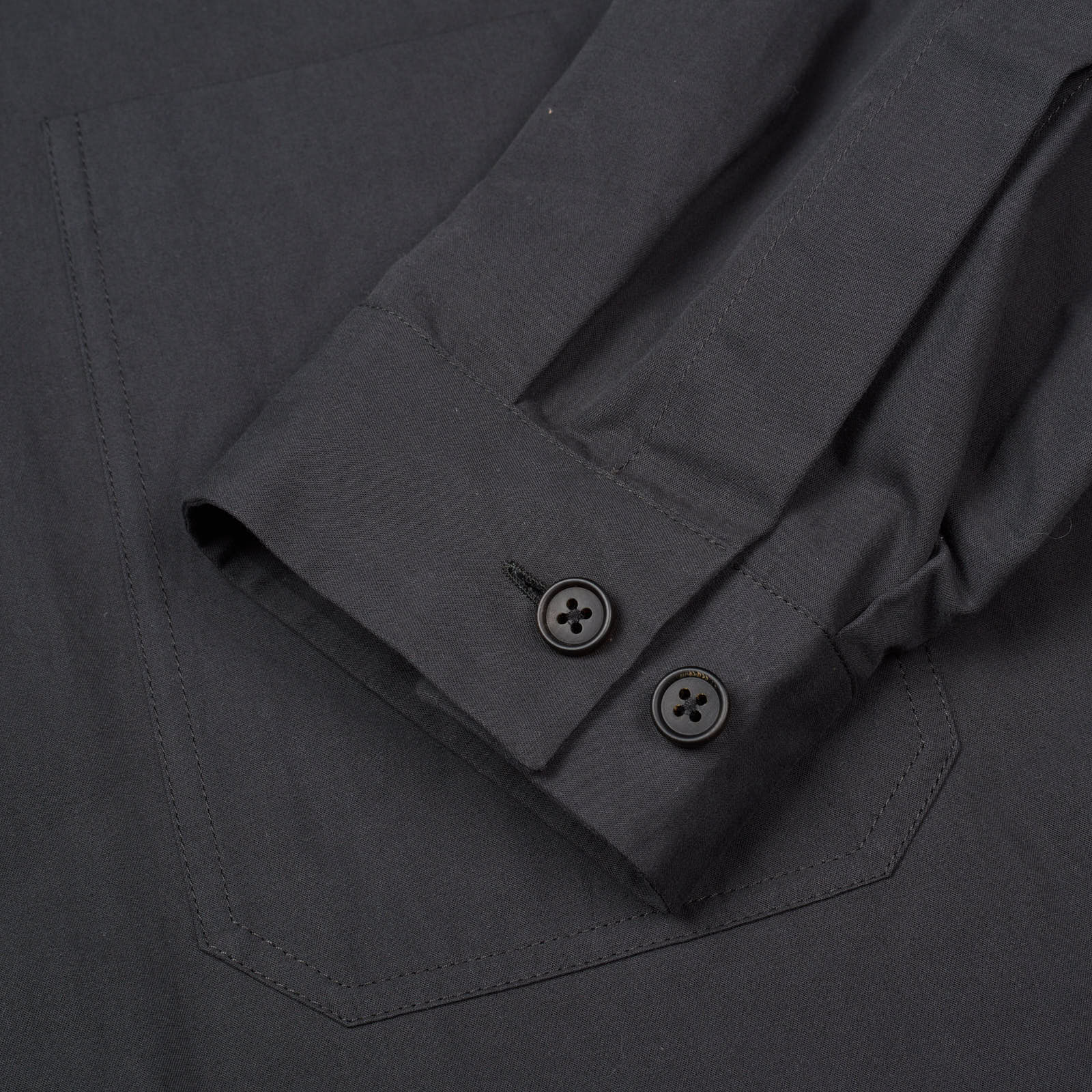 THE ROW "Amoneto" Black Poplin Cotton Jacket Overshirt NEW US L