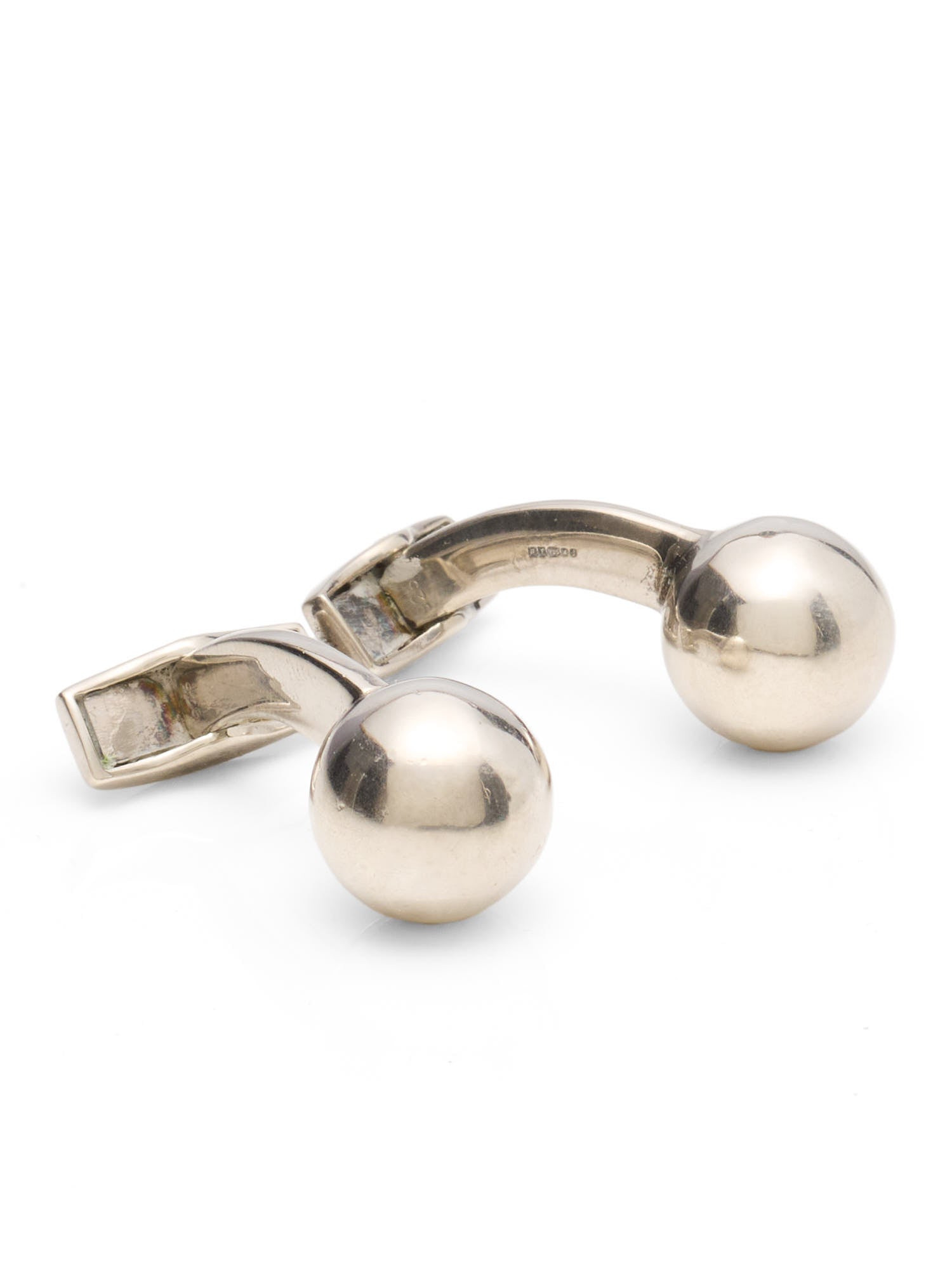 TATEOSSIAN London Sterling Silver Cufflinks Sphere