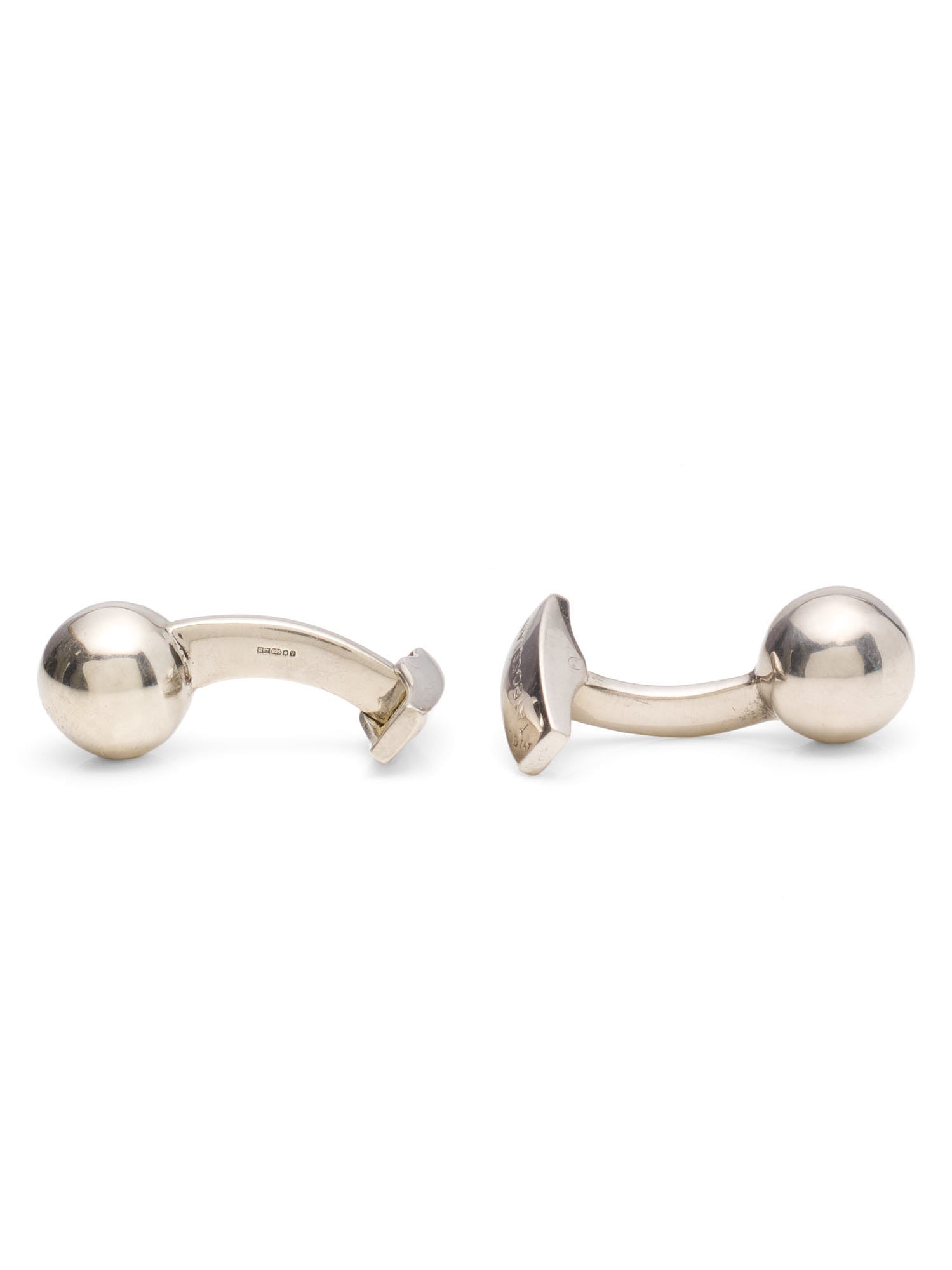 TATEOSSIAN London Sterling Silver Cufflinks Sphere