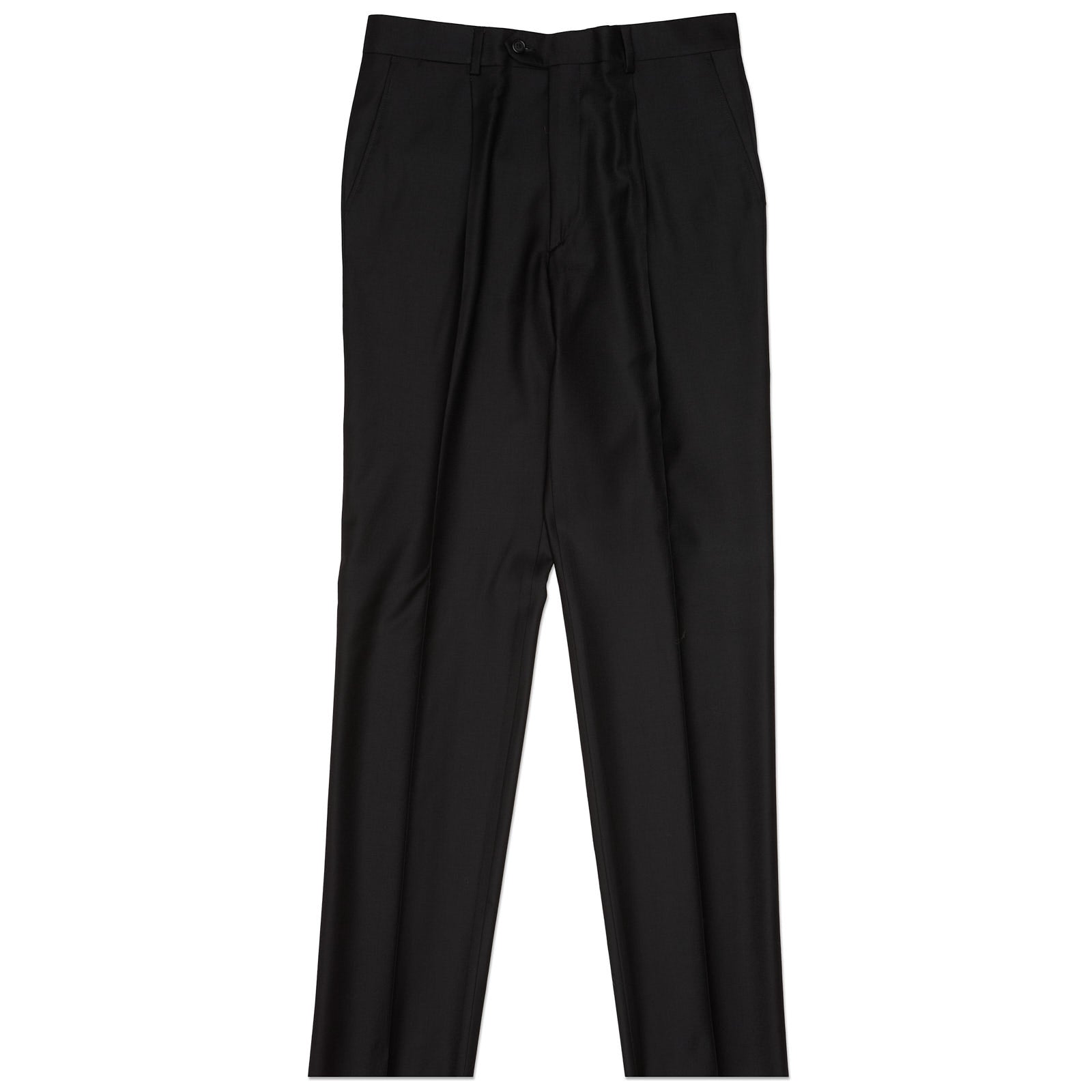 VANNUCCI Black Lessona Wool-Cashmere Dress Pants NEW EU 46 NEW US 30