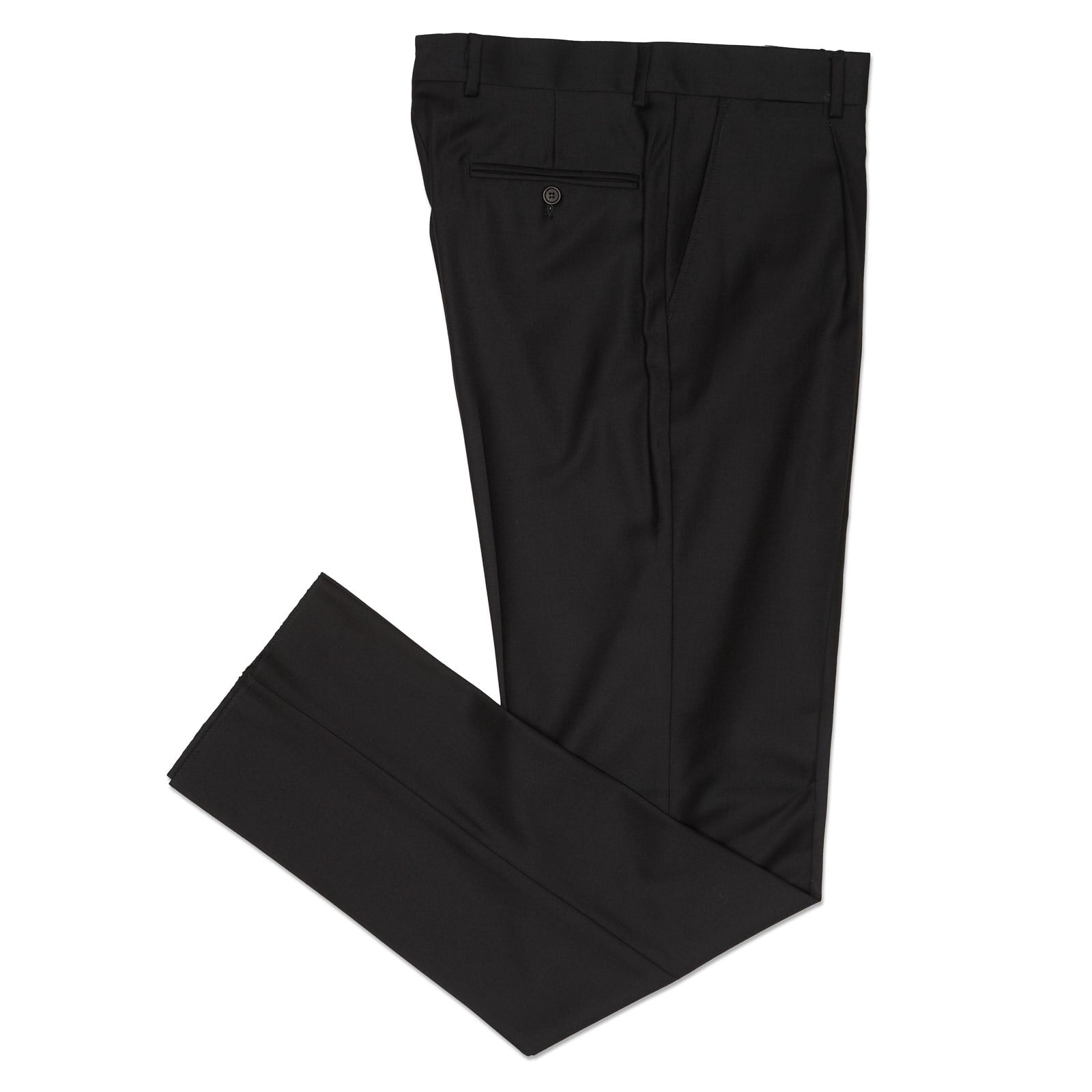 VANNUCCI Black Lessona Wool-Cashmere Dress Pants NEW EU 46 NEW US 30