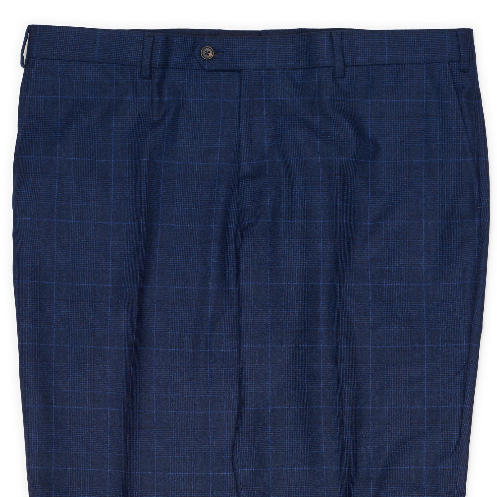 VANNUCCI MILANO Blue Plaid Wool Dress Pants EU 56 NEW US 40