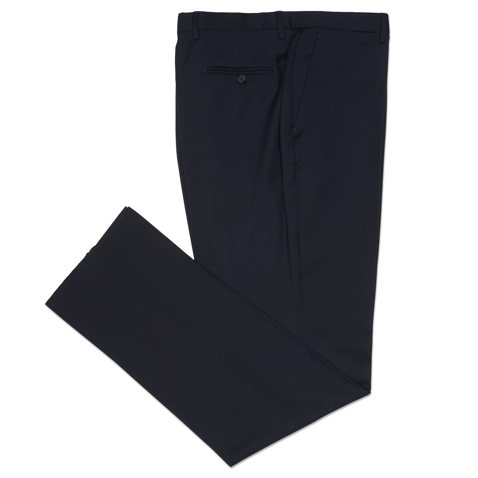 VANNUCCI MILANO Blue Super 100's Wool Dress Pants NEW EU 60 NEW US 42