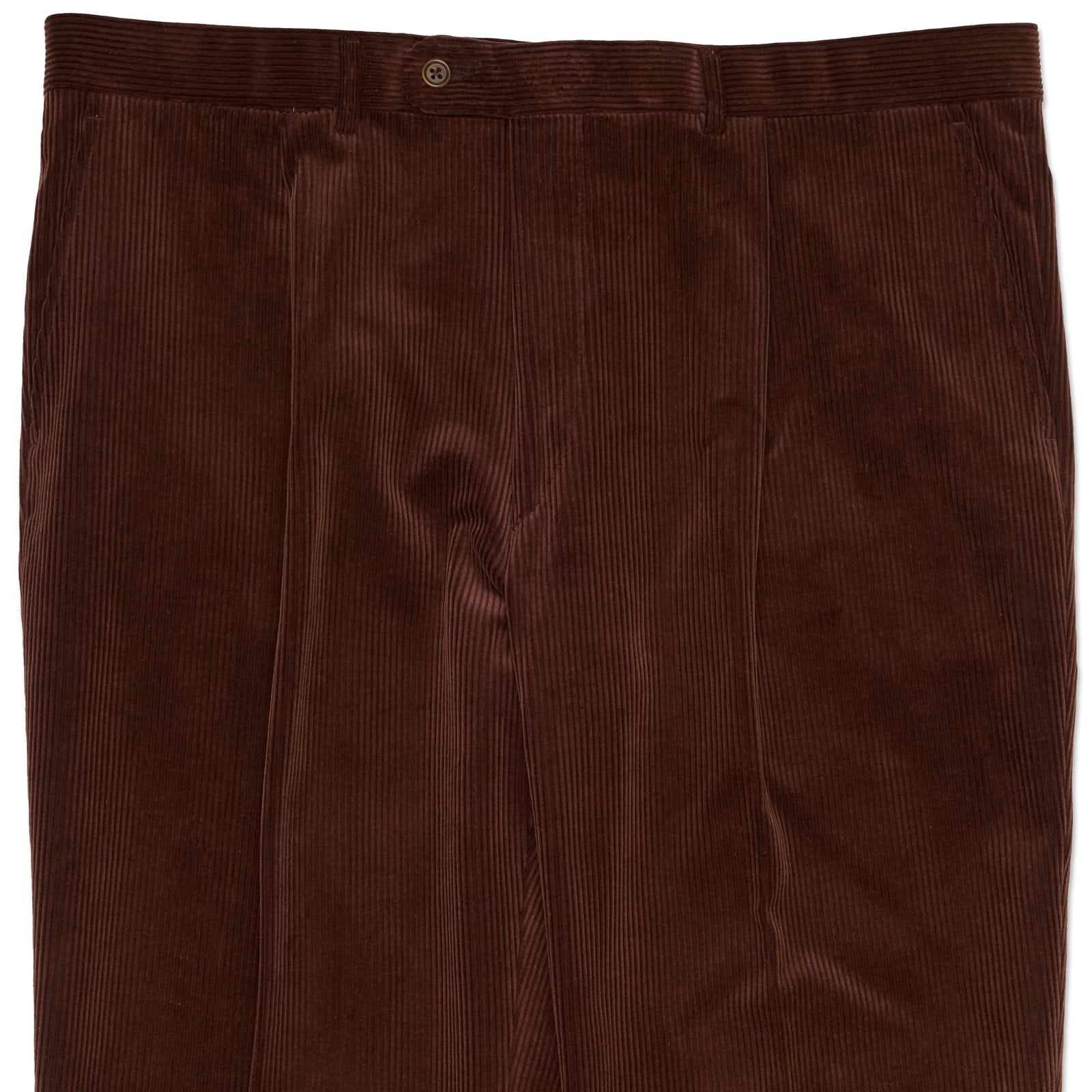 VANNUCCI MILANO Brown Cotton Corduroy Dress Pants NEW EU 58 NEW US 40