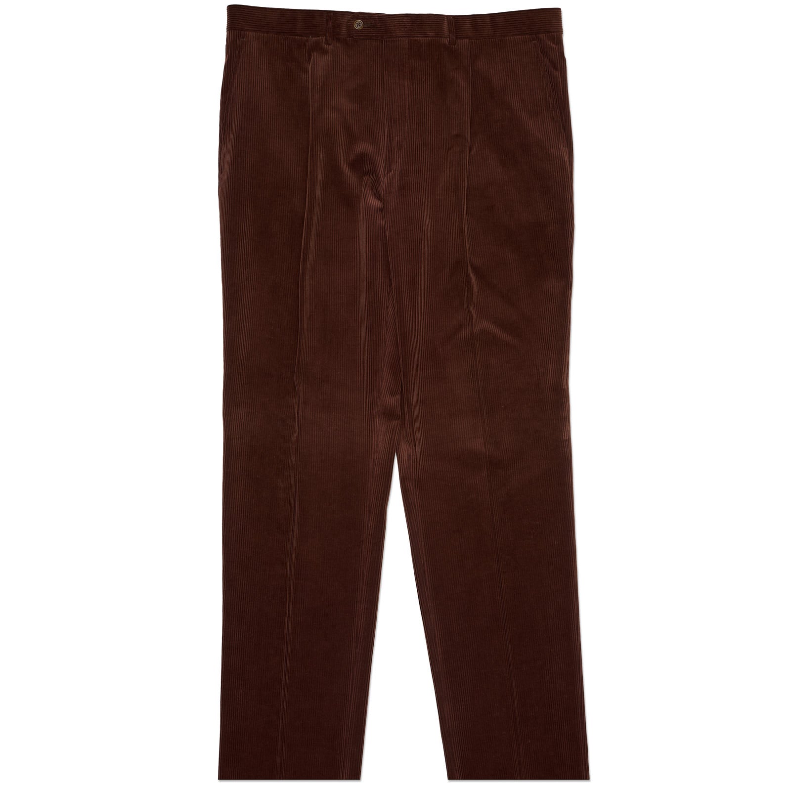 VANNUCCI MILANO Brown Cotton Corduroy Dress Pants NEW EU 58 NEW US 40