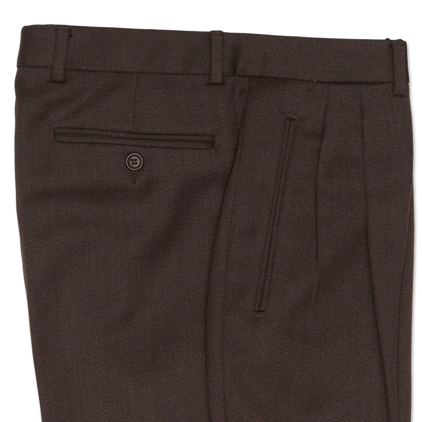 VANNUCCI MILANO Brown Tasmanian Wool Dress Pants EU 46 NEW US 30