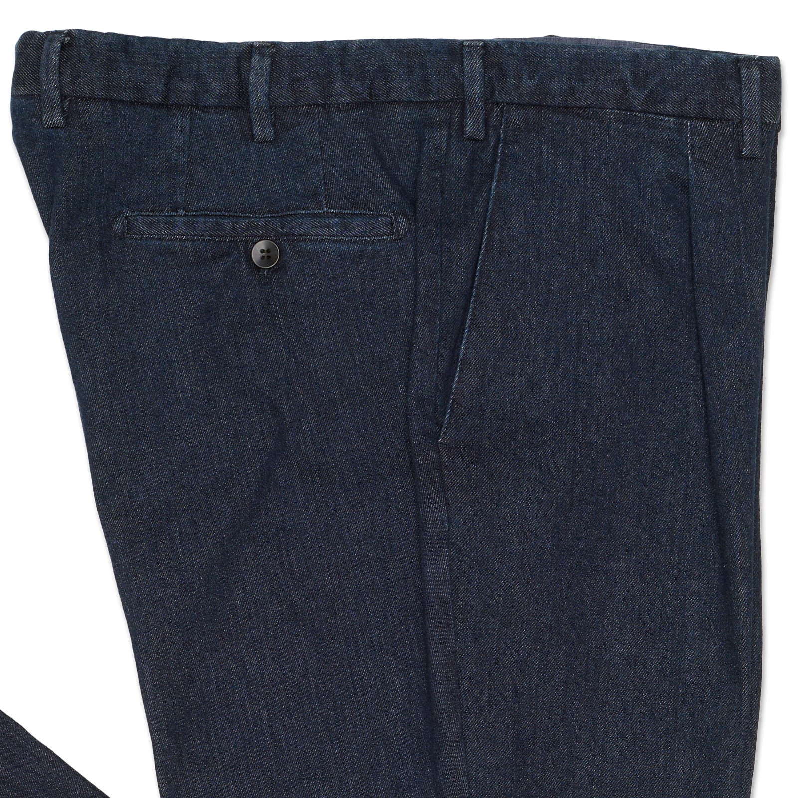 VANNUCCI MILANO Dark Blue Cotton Cashmere Denim Pants NEW