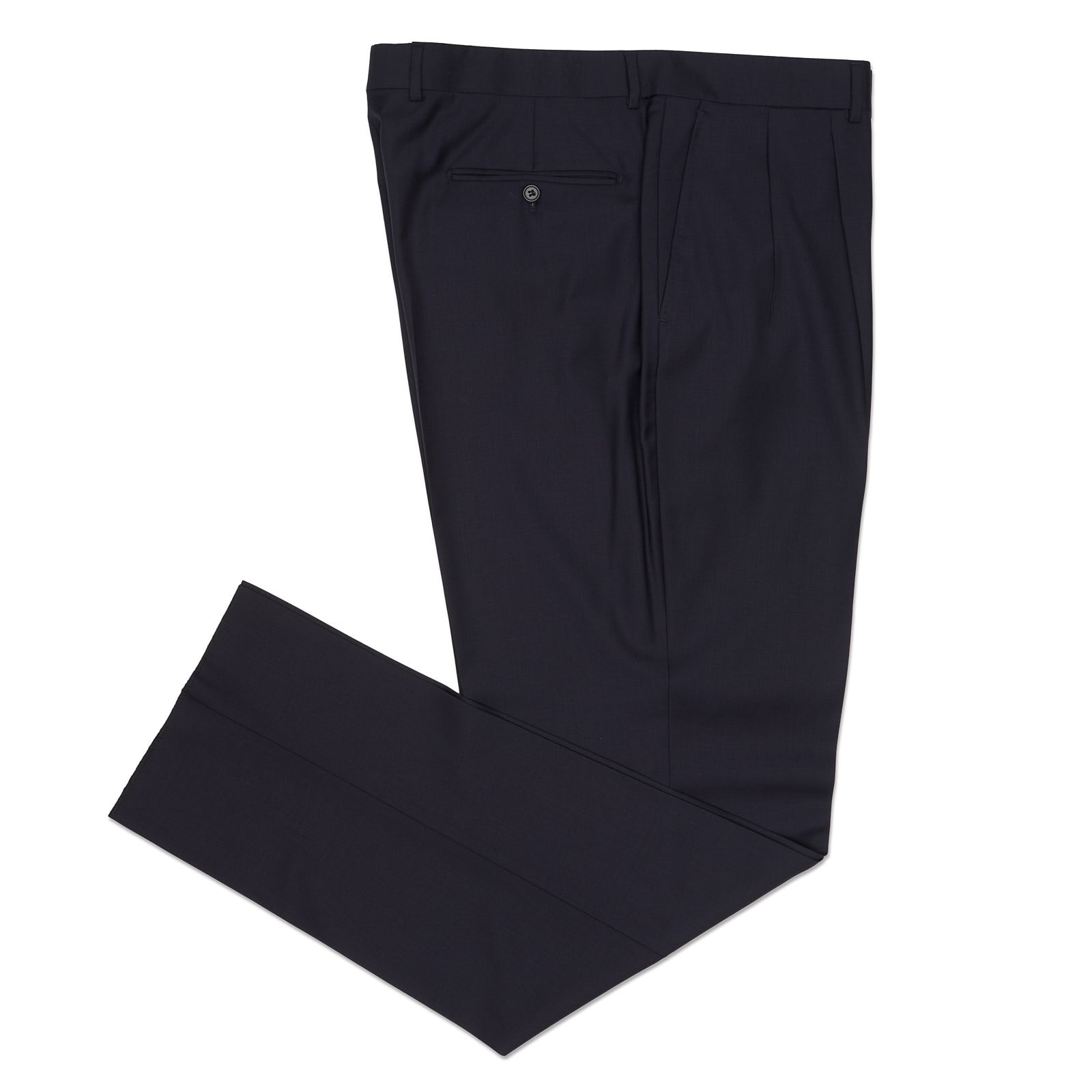 VANNUCCI MILANO Dark Blue Loro Piana Wool Dress Pants EU 58 NEW US 40