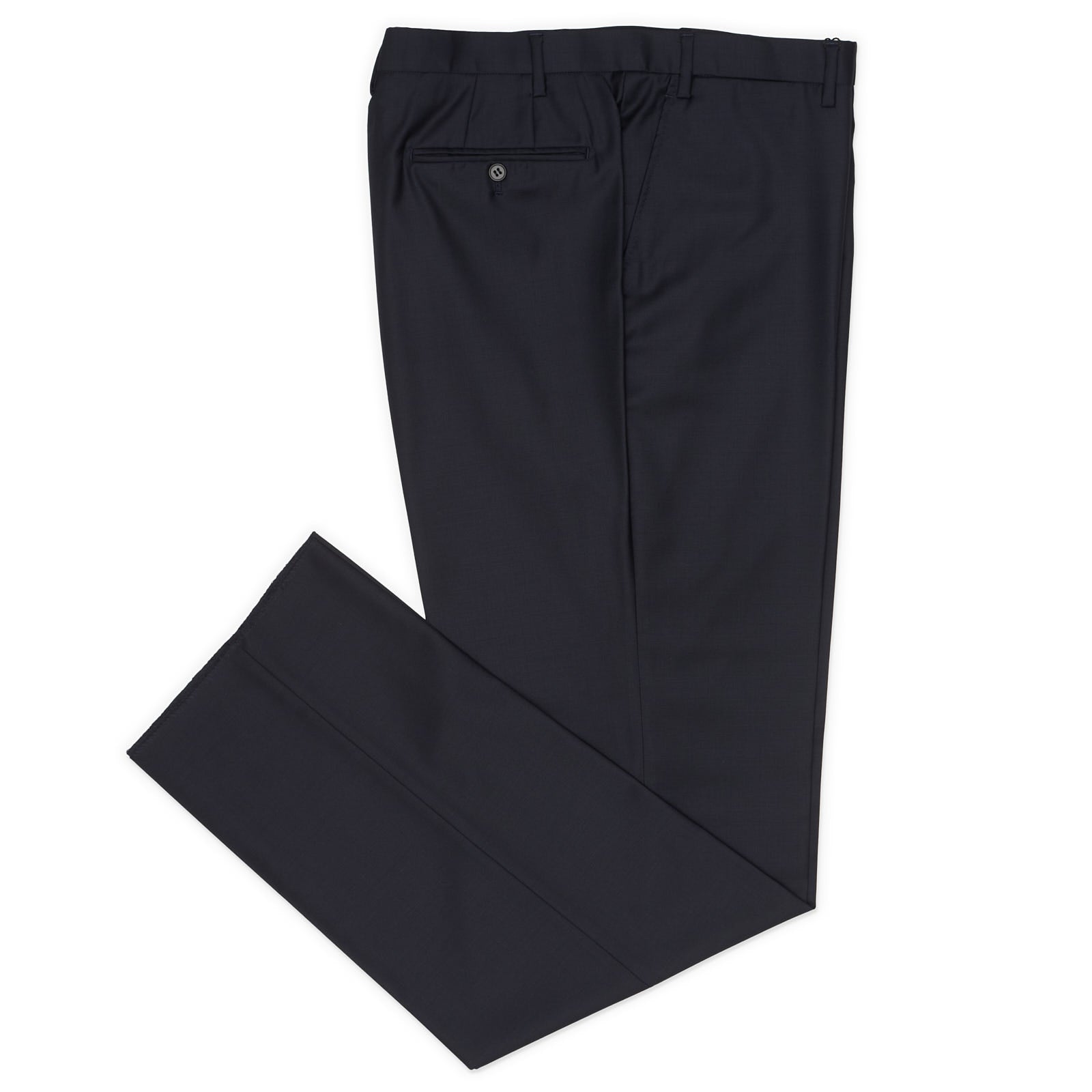 VANNUCCI MILANO Dark Blue Wool Twill Dress Pants EU 58 NEW US 42