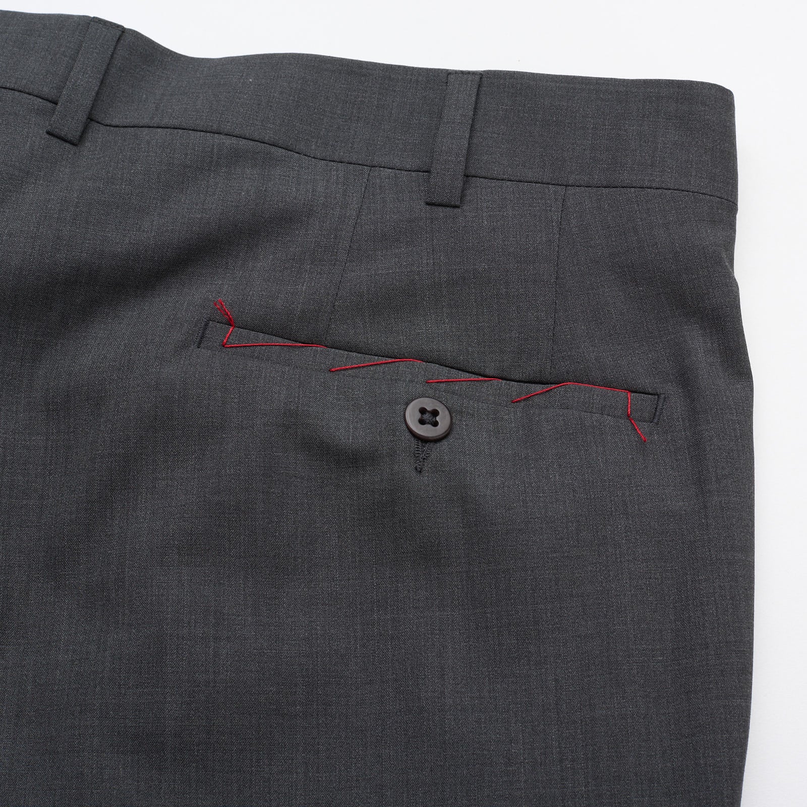 VANNUCCI MILANO Handmade Gray Super 140'S Sartorial Dress Pants NEW