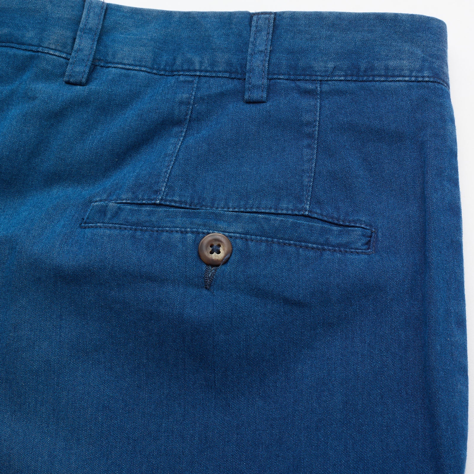 VANNUCCI MILANO Blue Chino Denim Pants EU 52 NEW US 36