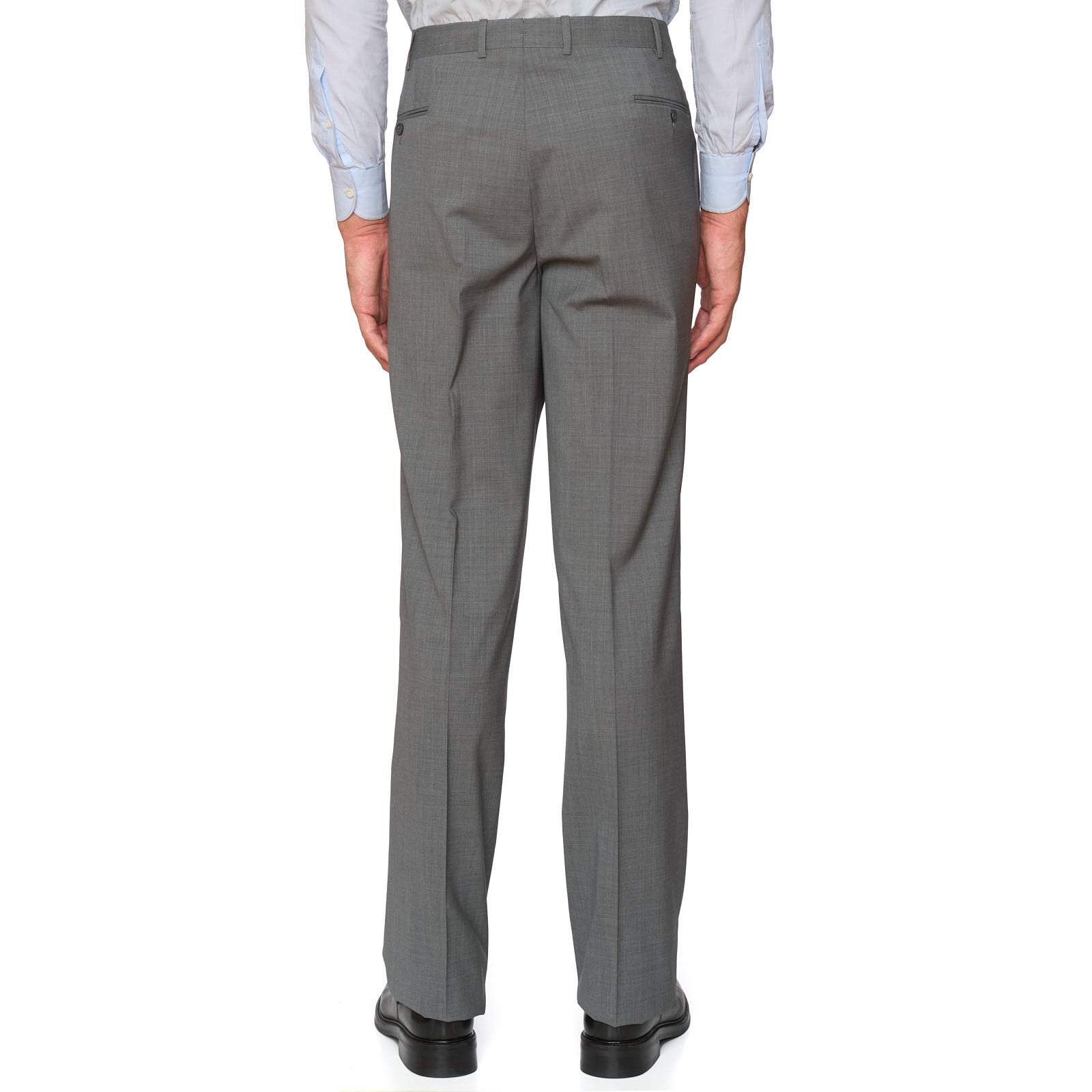 VANNUCCI MILANO Light Gray Super 140'S Dress Pants NEW