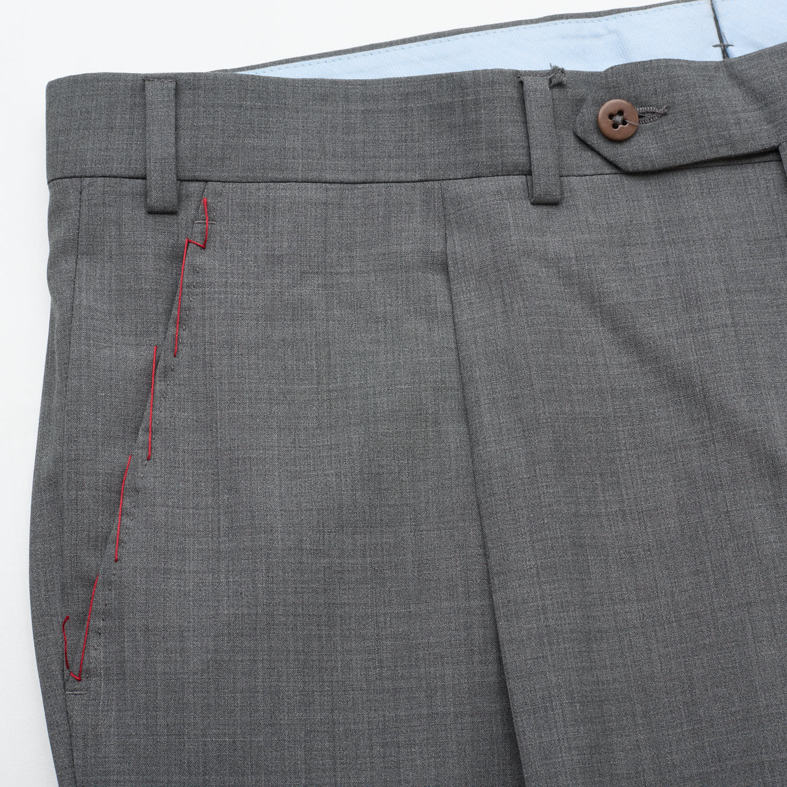 VANNUCCI MILAN Gray Wool Dress Pants EU 50 NEW US 34