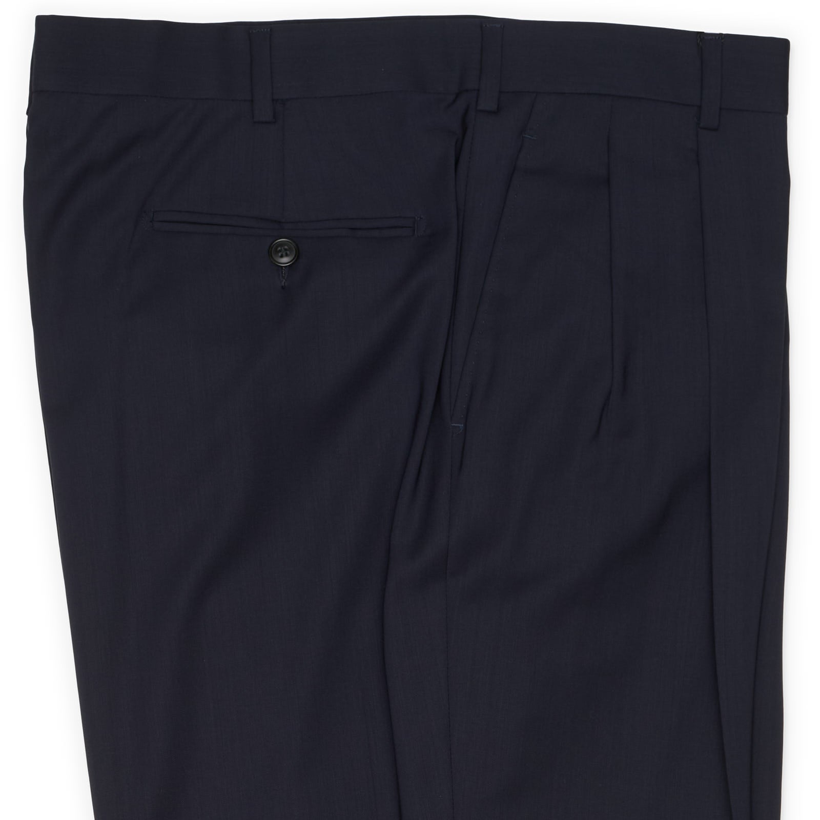 VANNUCCI MILANO Navy Blue Loro Piana 100'S Dress Pants EU 58 NEW US 42