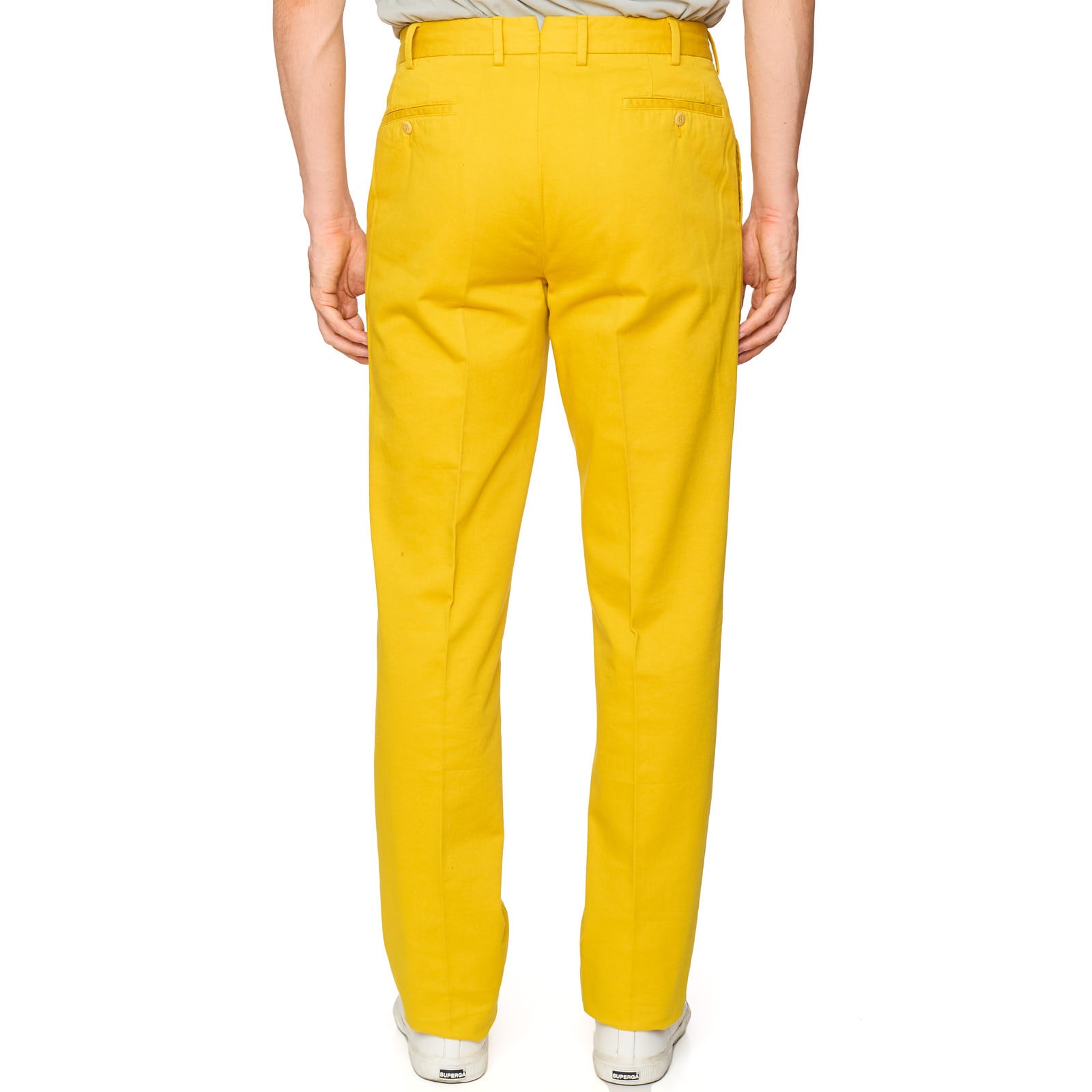 VANNUCCI MILANO Yellow Chino "COVER" Pants  EU 48 NEW US 32